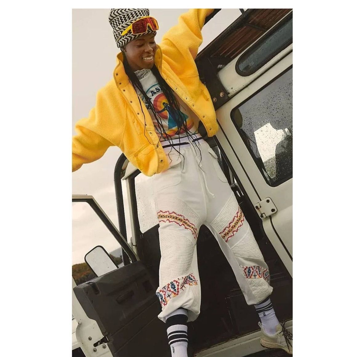 New Free People Crystal Sports Joggers HAREM $198 LARGE Bottoms