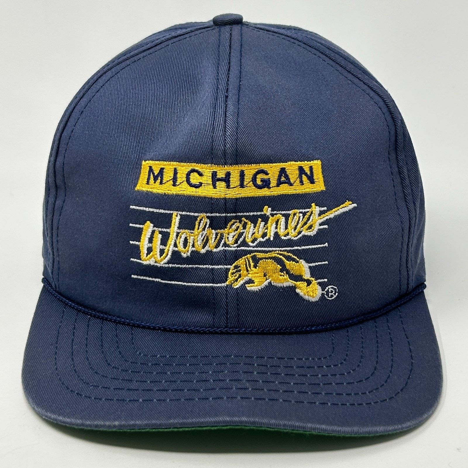 Vintage Vintage 90s Michigan Wolverines Cap Baseball Hat University Size ONE SIZE - 1 Thumbnail