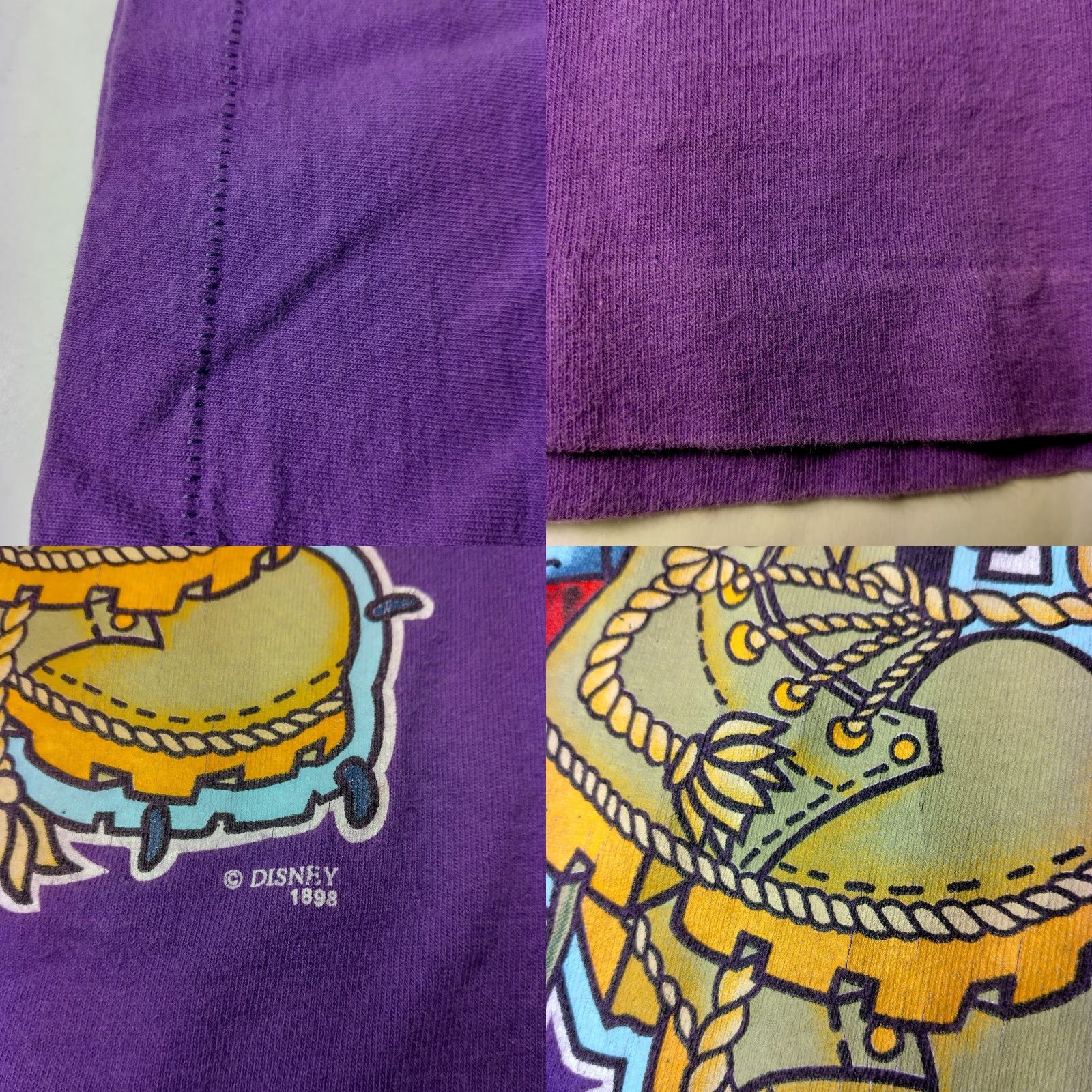 Mickey Unlimited VINTAGE Mickey Unlimited T-Shirt XL Minnie Mouse Gardening Purple Short Sleeve Cotton Blend Unisex Adults Size US XL / EU 56 / 4 - 8 Thumbnail