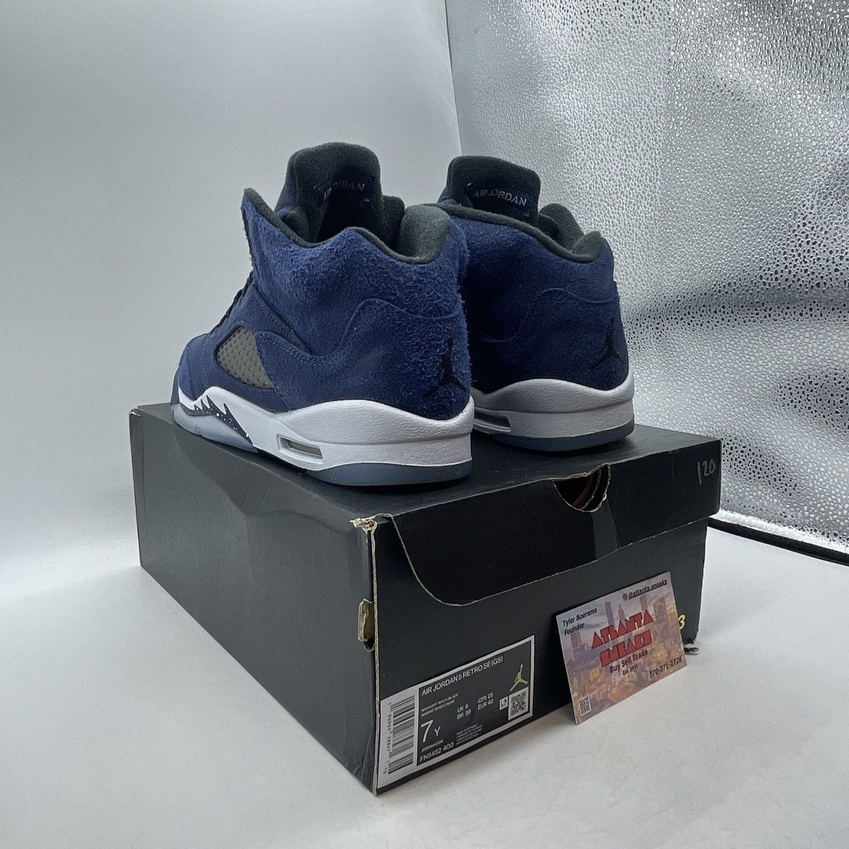 Jordan Brand Air Jordan 5 midnight navy Size US 7 / EU 40 - 4 Thumbnail