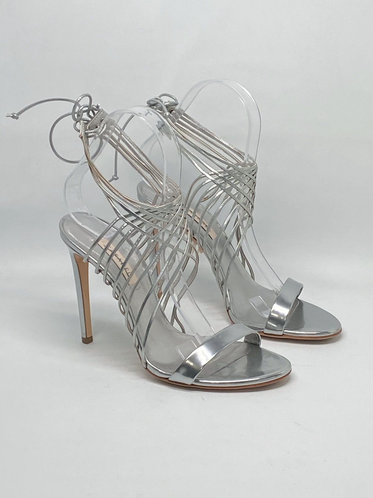 Casadei Casadei Multi-strap metallic leather sandals size 6.5 Size US 6.5 / IT 36.5 - 3 Thumbnail