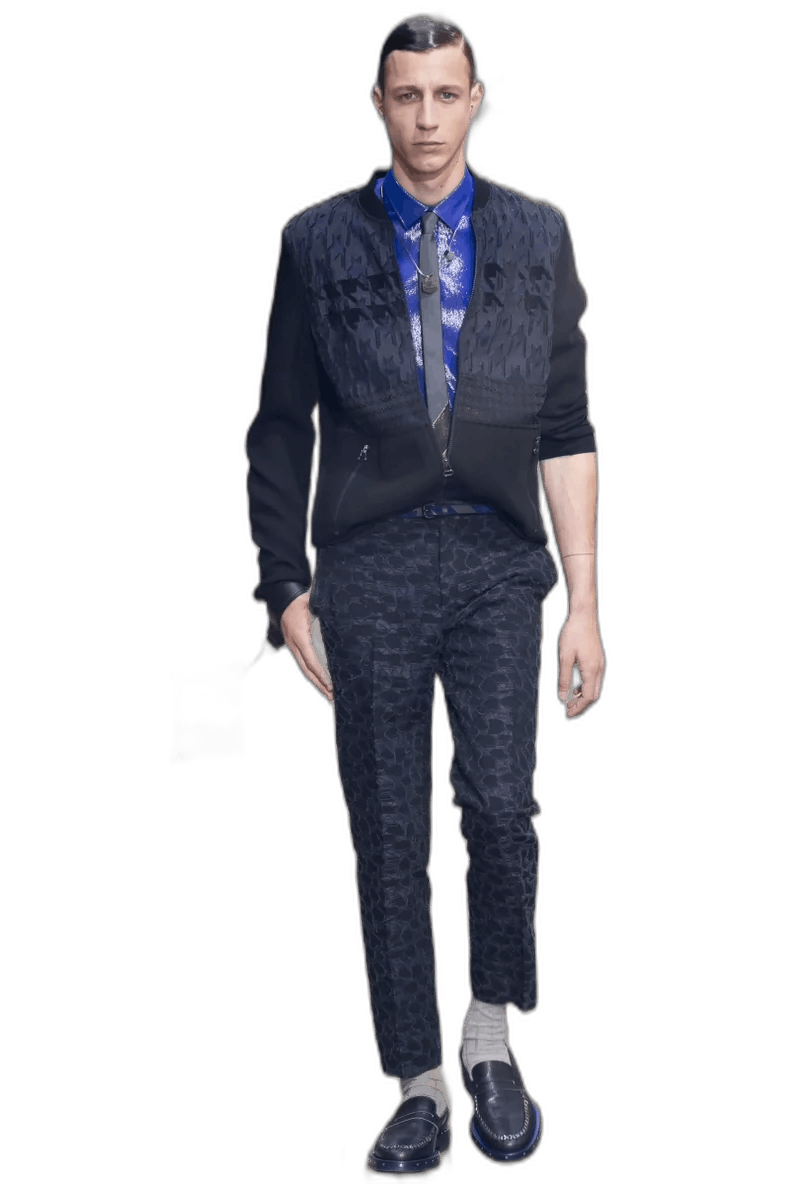 Lanvin Lanvin Runway Flocked Panel Jacket Size US M / EU 48-50 / 2 - 1 Thumbnail