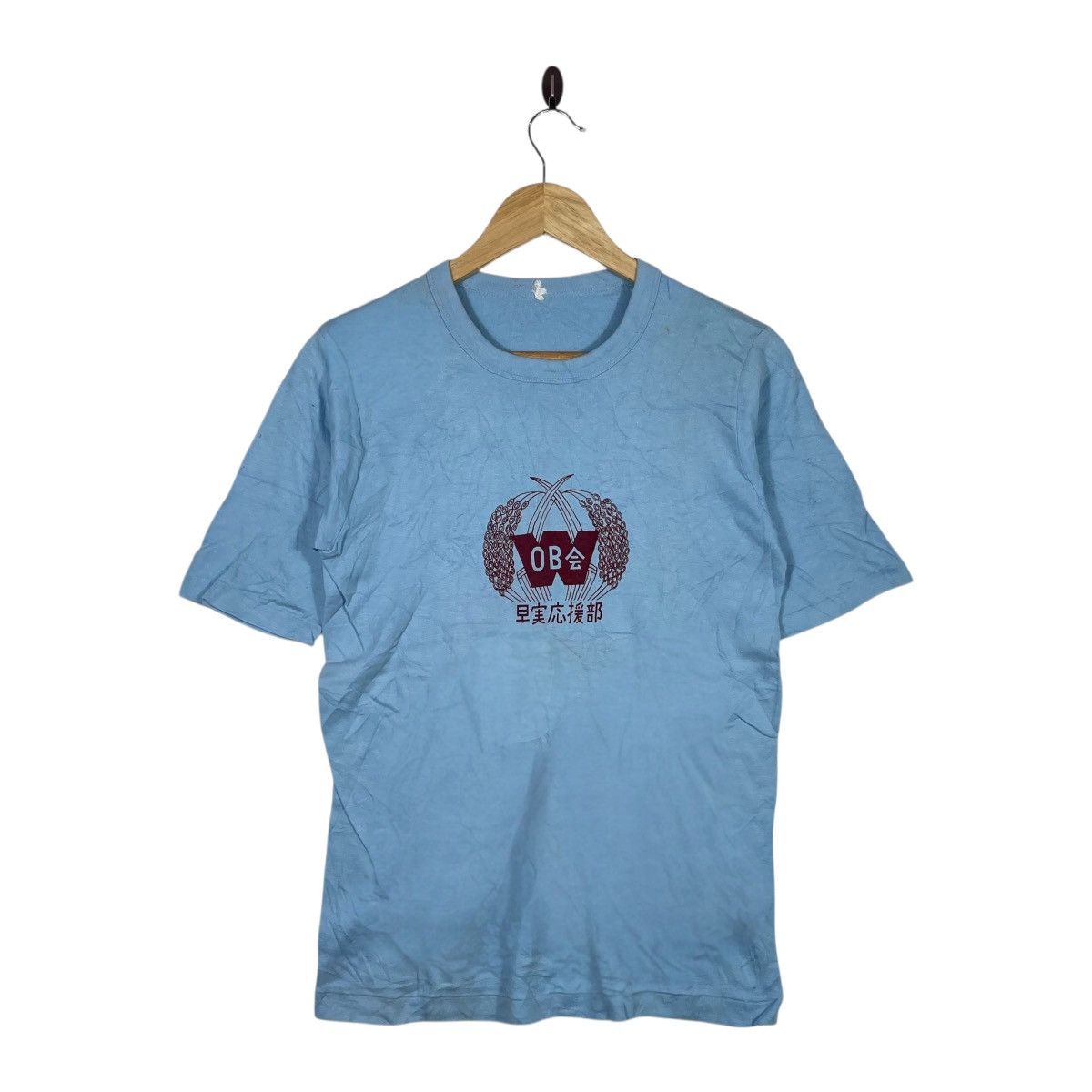 Vintage WASEDA JAPANESE GRAPHIC T SHIRT VINTAG Size US S / EU 44-46 / 1 - 1 Thumbnail