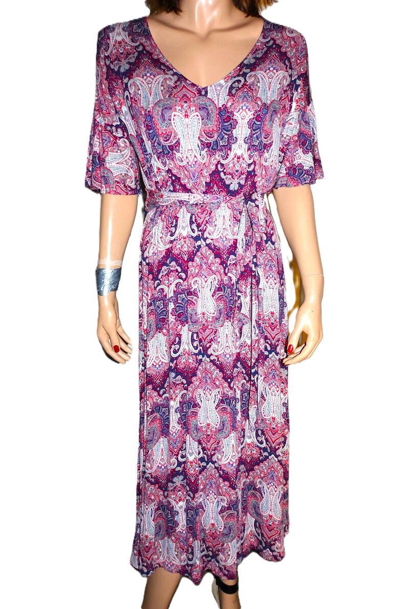 Other Renee C Red Blue paisley Dress XS Size XS / US 0-2 / IT 36-38 - 8 Thumbnail