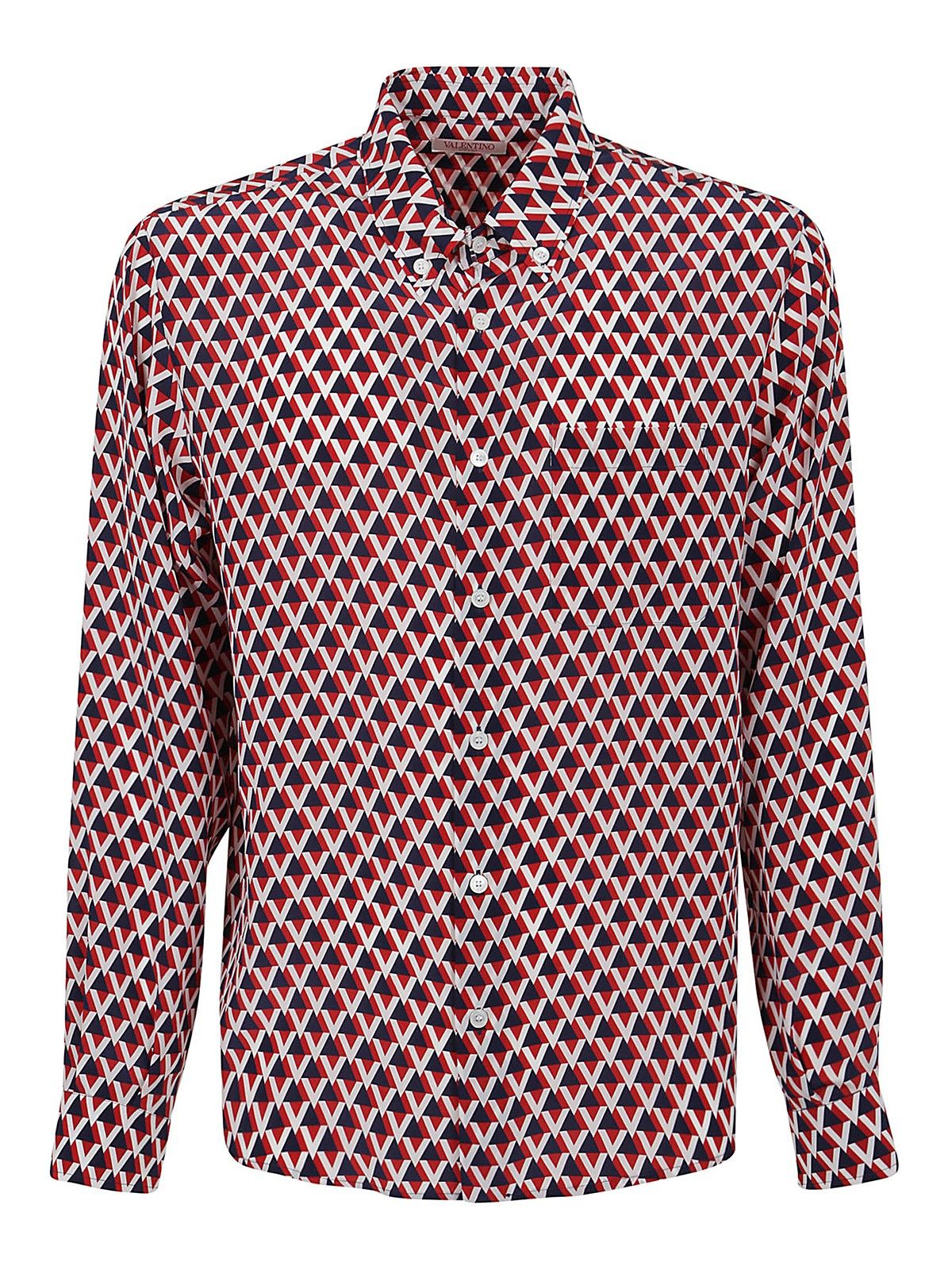 Valentino o1y0525 Patterned Shirt in Multicolor Size US S / EU 44-46 / 1 - 1 Thumbnail