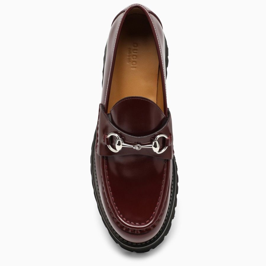 Gucci o1d2blof0824 Bourdeaux Moccasin With Horsebit in Burgundy Size US 5 / IT 35 - 3 Thumbnail