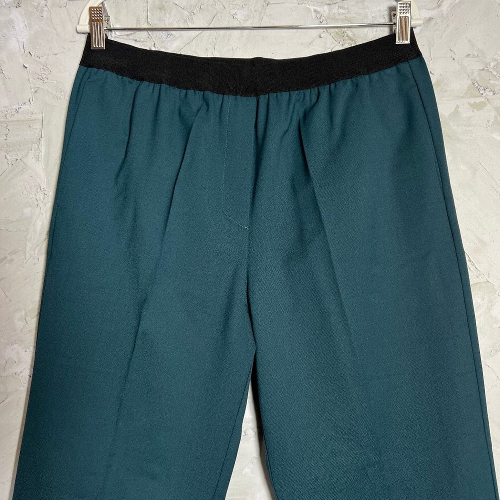 Other Jucca 365 Cigarette Pants Teal High Rise Ankle Crop Size L Size 31" - 8 Thumbnail