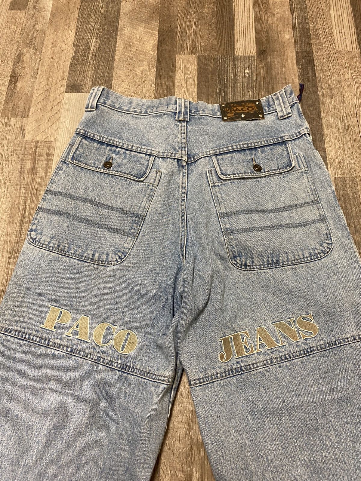 Vintage Vintage Paco Jeans Baggy Embroidered Jnco Y2K Denim girbaud Size US 34 / EU 50 - 2 Thumbnail