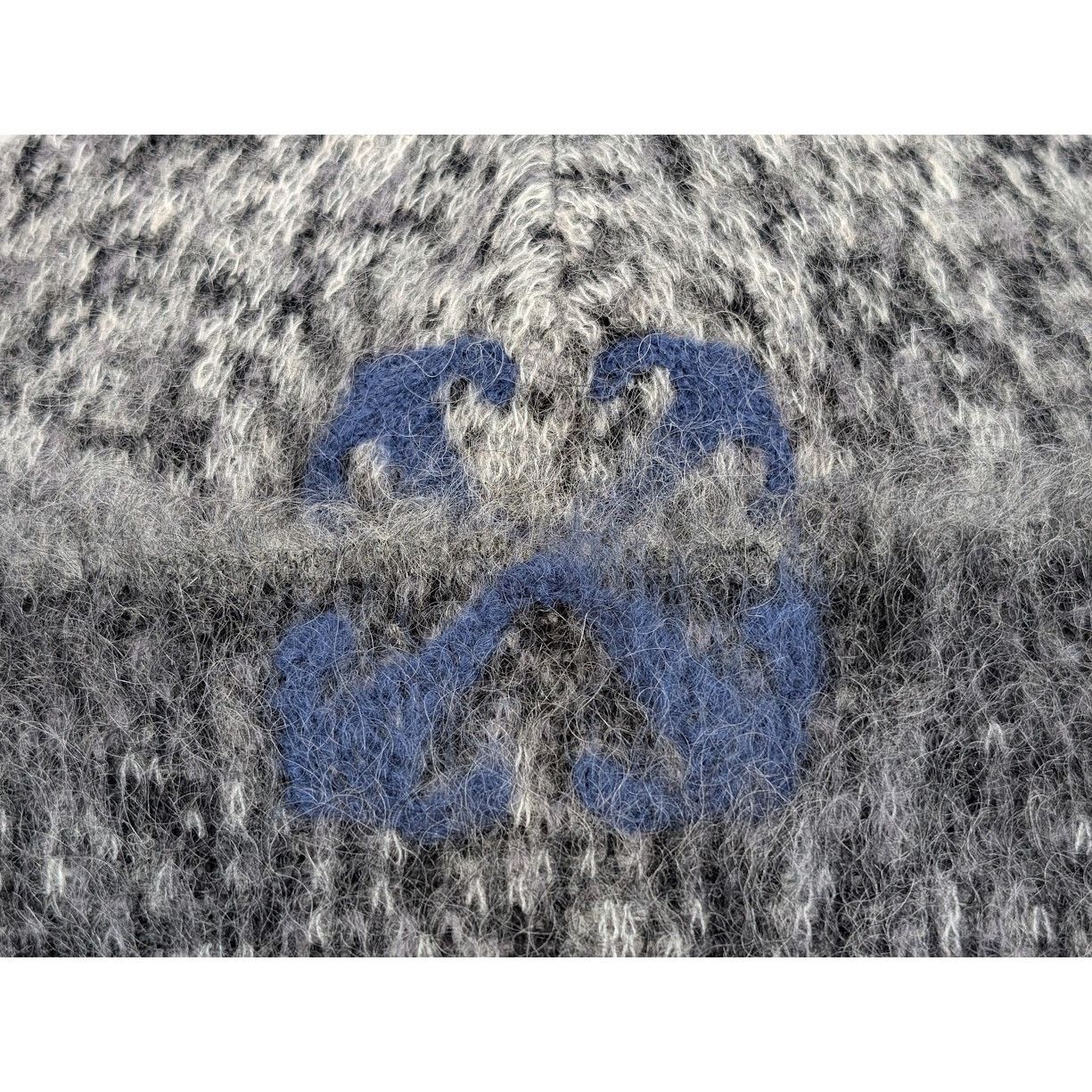 Off-White o1rshd1 Size:OS / Arrow Fuzzy Mohair Knit Beanie Hat / Cap Size ONE SIZE - 3 Thumbnail