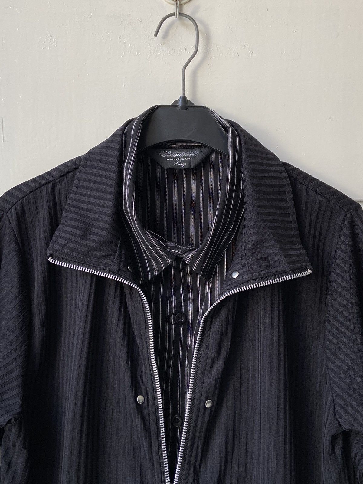 If Six Was Nine Beaumere Aristocratic Black Zipper Shirt Size US S / EU 44-46 / 1 - 3 Thumbnail