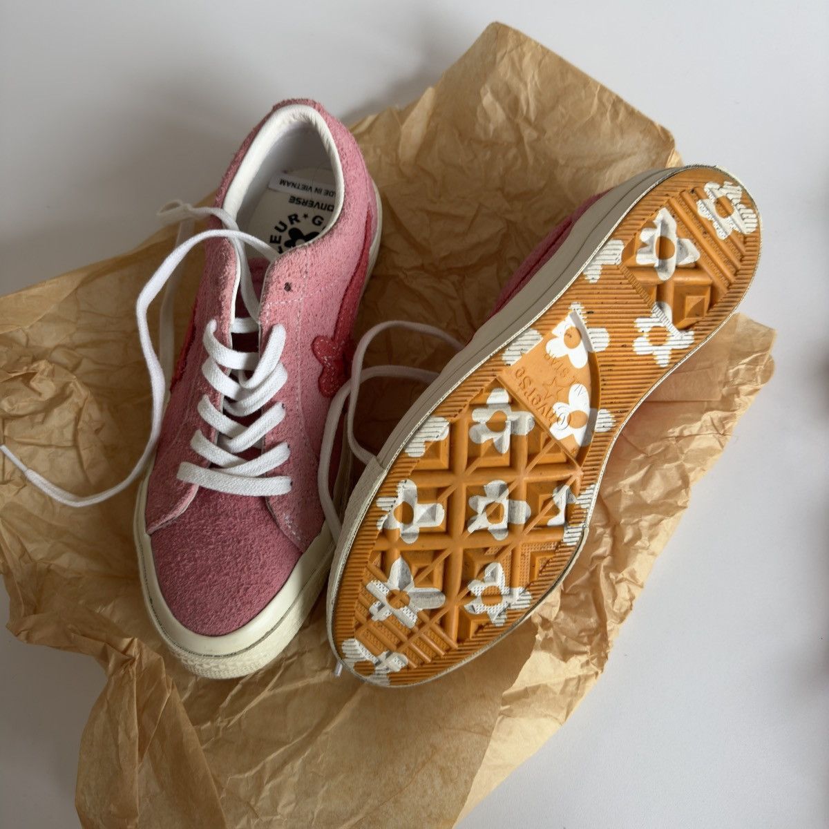 Converse × Golf le Fleur × Tyler The Creator Converse X Tyler the Creator Golf le Fleur Geranium Pink Size US 7 / IT 37 - 2 Thumbnail