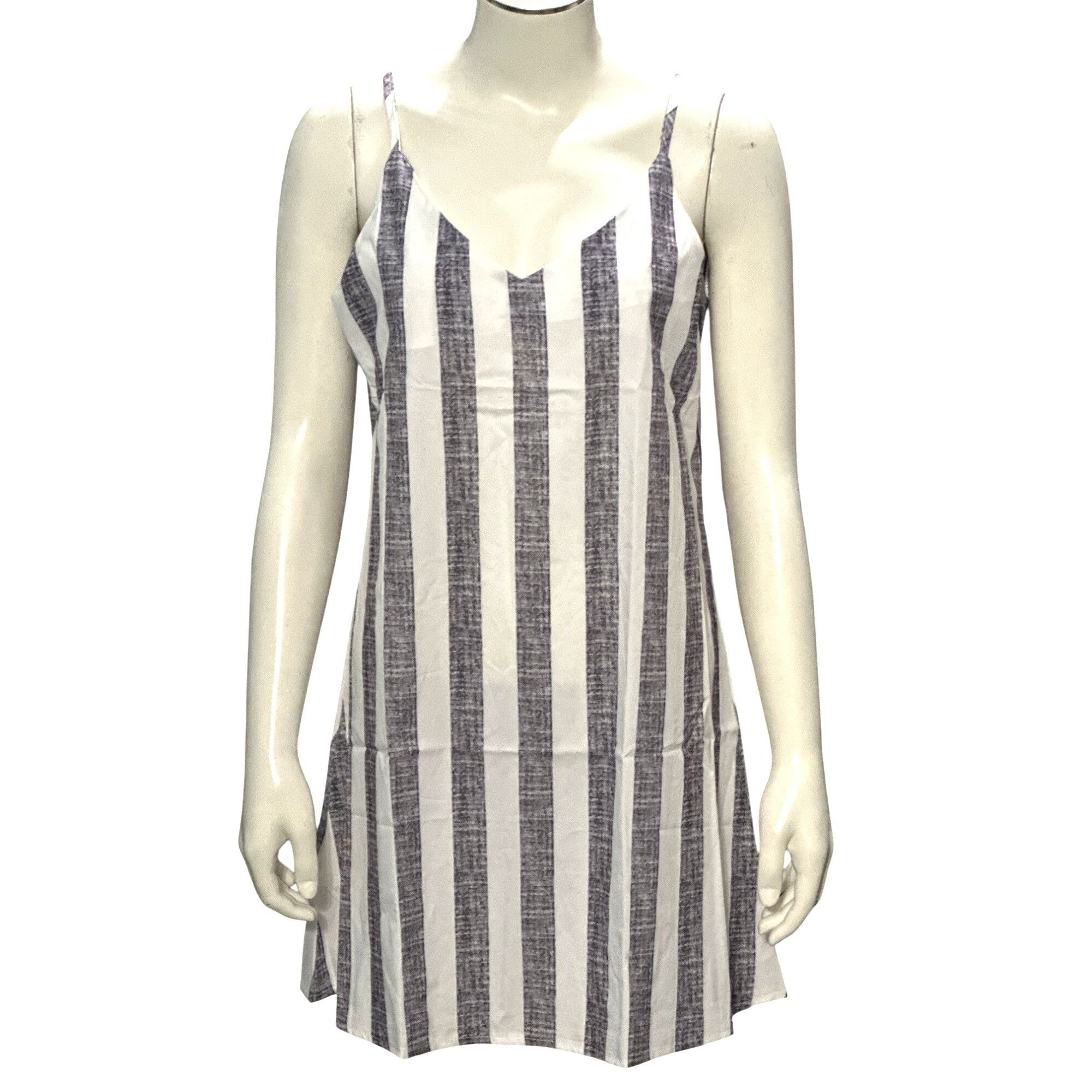 Other CCC Black White Striped A Line Sleeveless Spaghetti Straps S Size S / US 4 / IT 40 - 1 Thumbnail