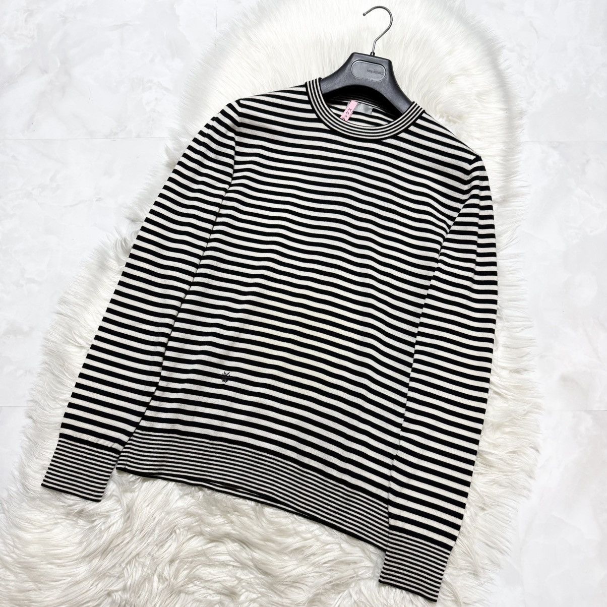 Dior Dior Homme Bee embroidery striped knit sweater Size US L / EU 52-54 / 3 - 9 Thumbnail