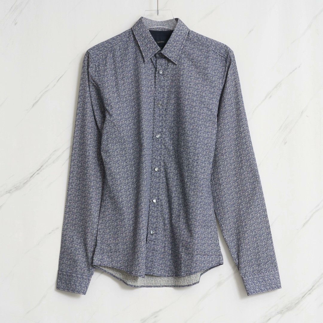 Gucci Gucci Men's Floral Print Shirt Size US S / EU 44-46 / 1 - 1 Thumbnail