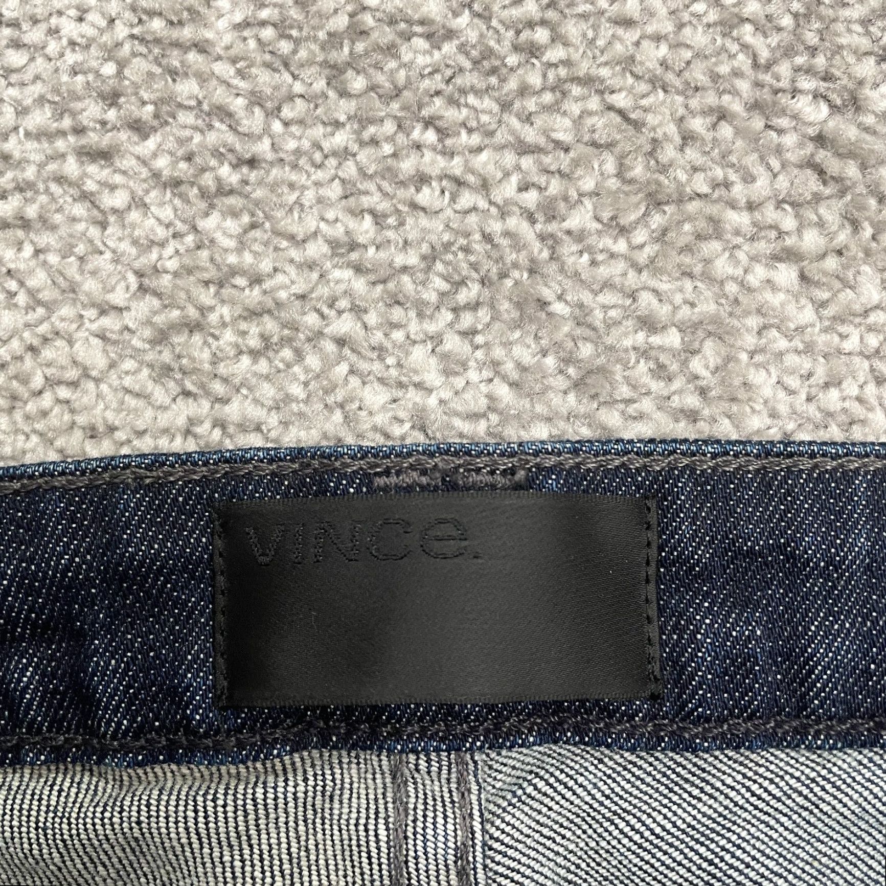Vince Vince Skinny Jeans Womens 27 Blue Dark Wash Mid Rise Cotton Blend Stretch Size 27" / US 4 / IT 40 - 6 Thumbnail