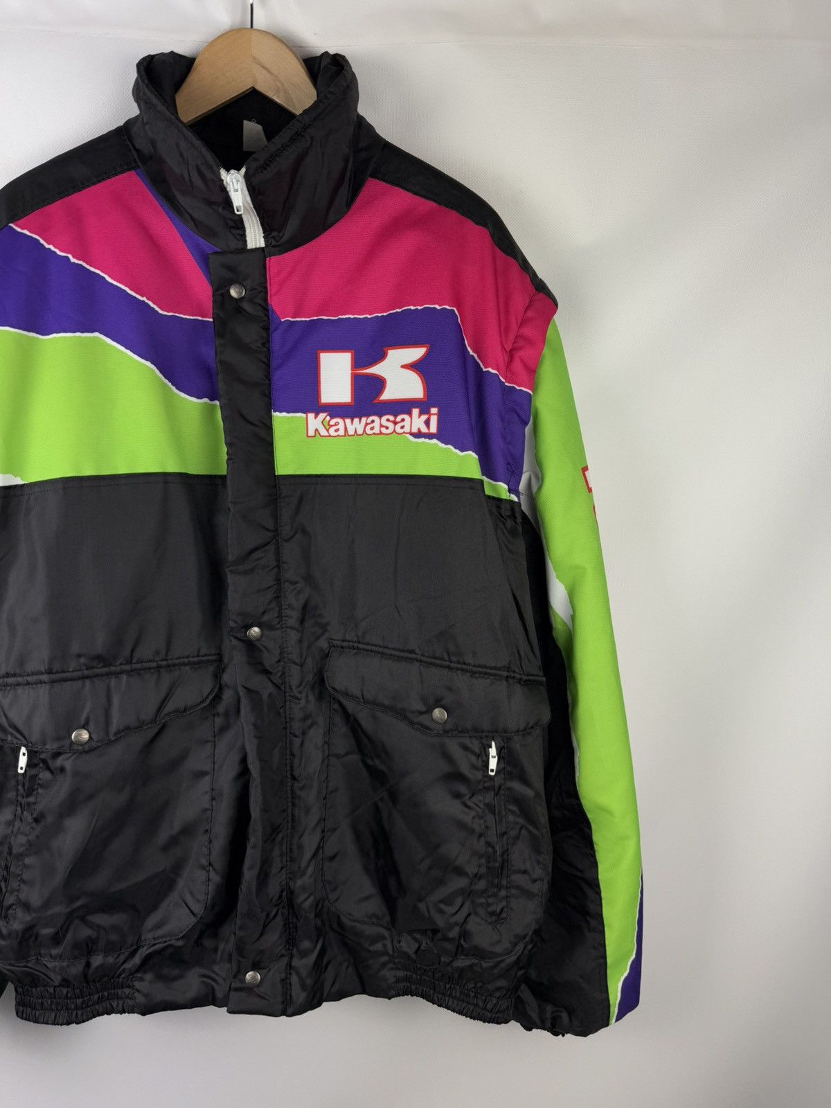 Vintage Kawasaki Vintage Racing Big Logo Transformer Jacket Size US XXL / EU 58 / 5 - 3 Thumbnail