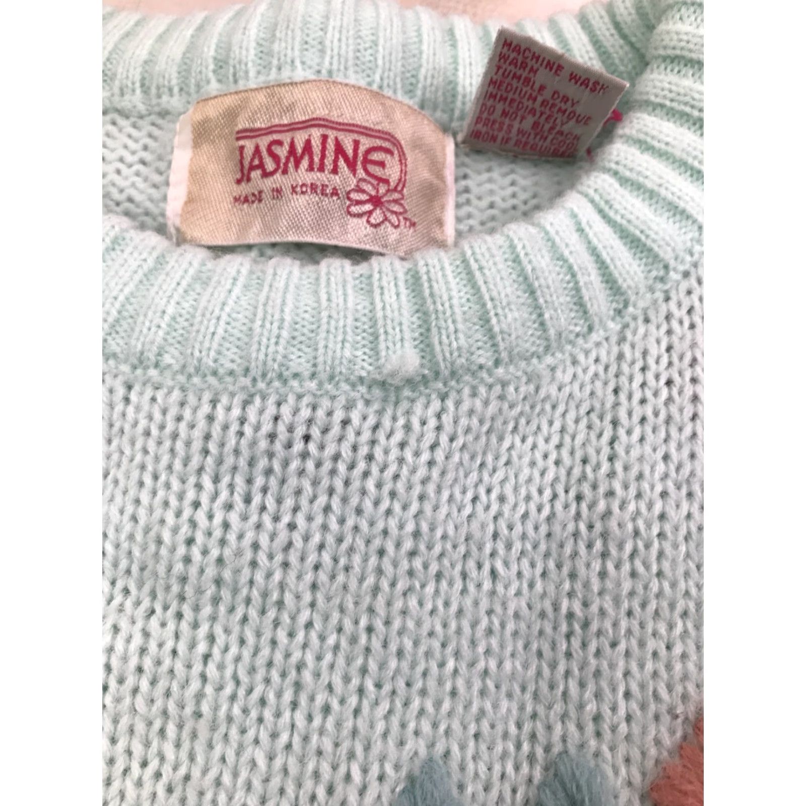 Vintage VINTAGE Jasmine Floral Embroidery Knit Sweater Size XL / US 12-14 / IT 48-50 - 5 Thumbnail