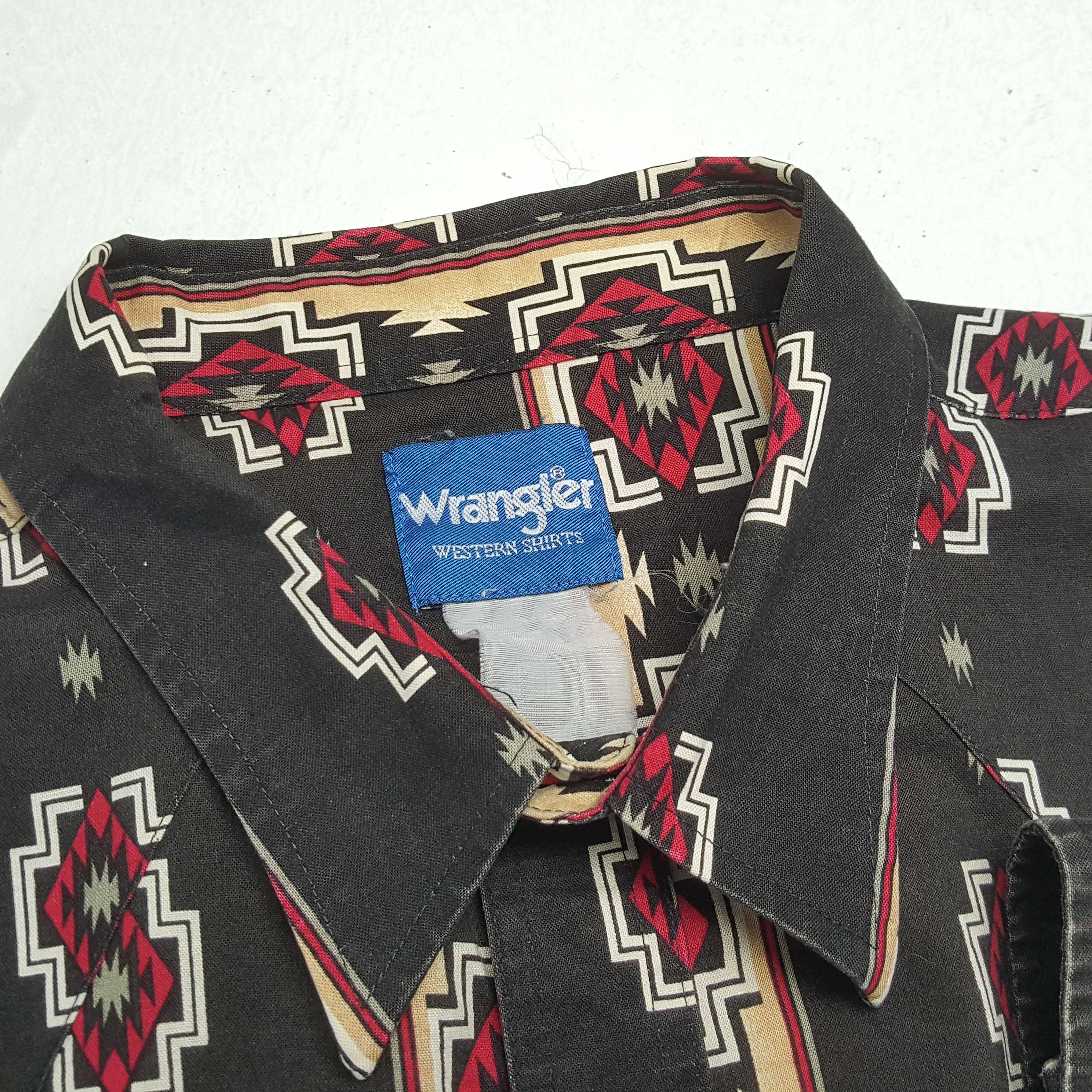 Vintage × Wrangler WRANGLER Rare Classic Fashion Style Shirt Size US XXL / EU 58 / 5 - 8 Thumbnail