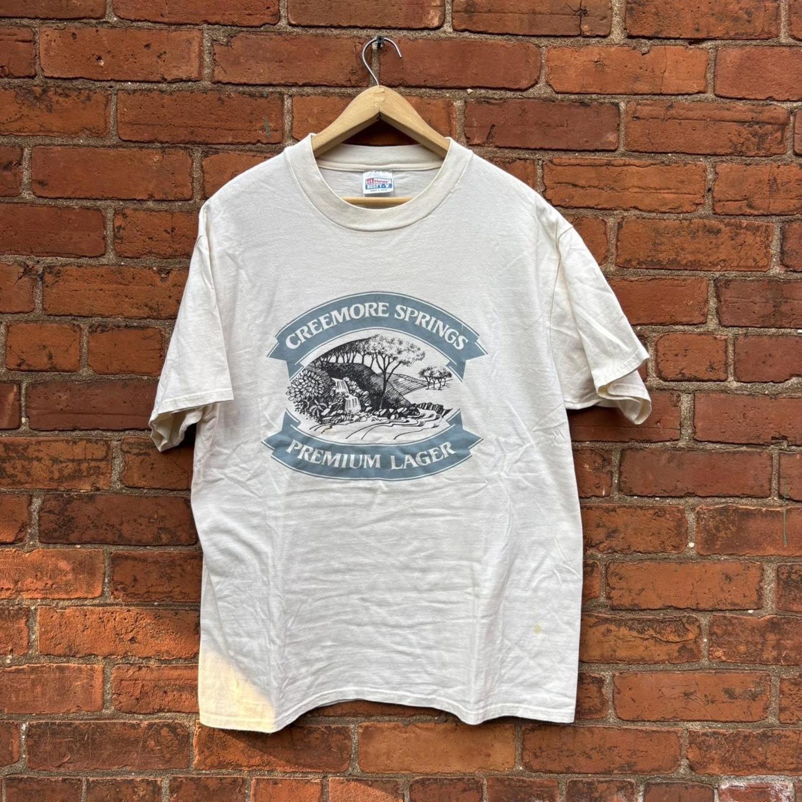 Hanes vintage creemore springs premium lager t shirt 00s L Size US L / EU 52-54 / 3 - 1 Thumbnail