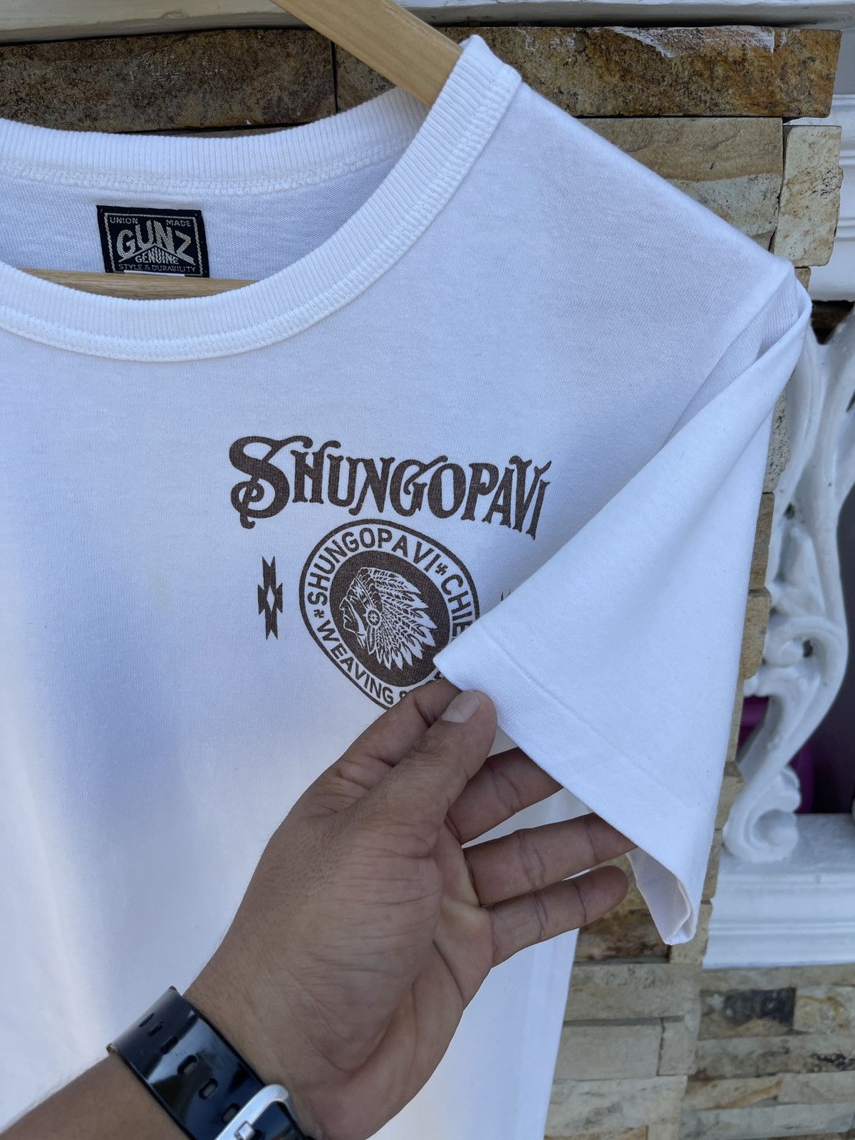 Native Last drop🔥Vtg Union Made Gunz Genuine Native Navajo T-Shirt Size US S / EU 44-46 / 1 - 6 Thumbnail