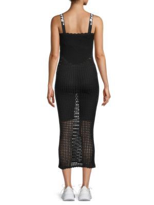 Off-White o1y1125 Midi Dress in Black Size XS / US 0-2 / IT 36-38 - 2 Thumbnail
