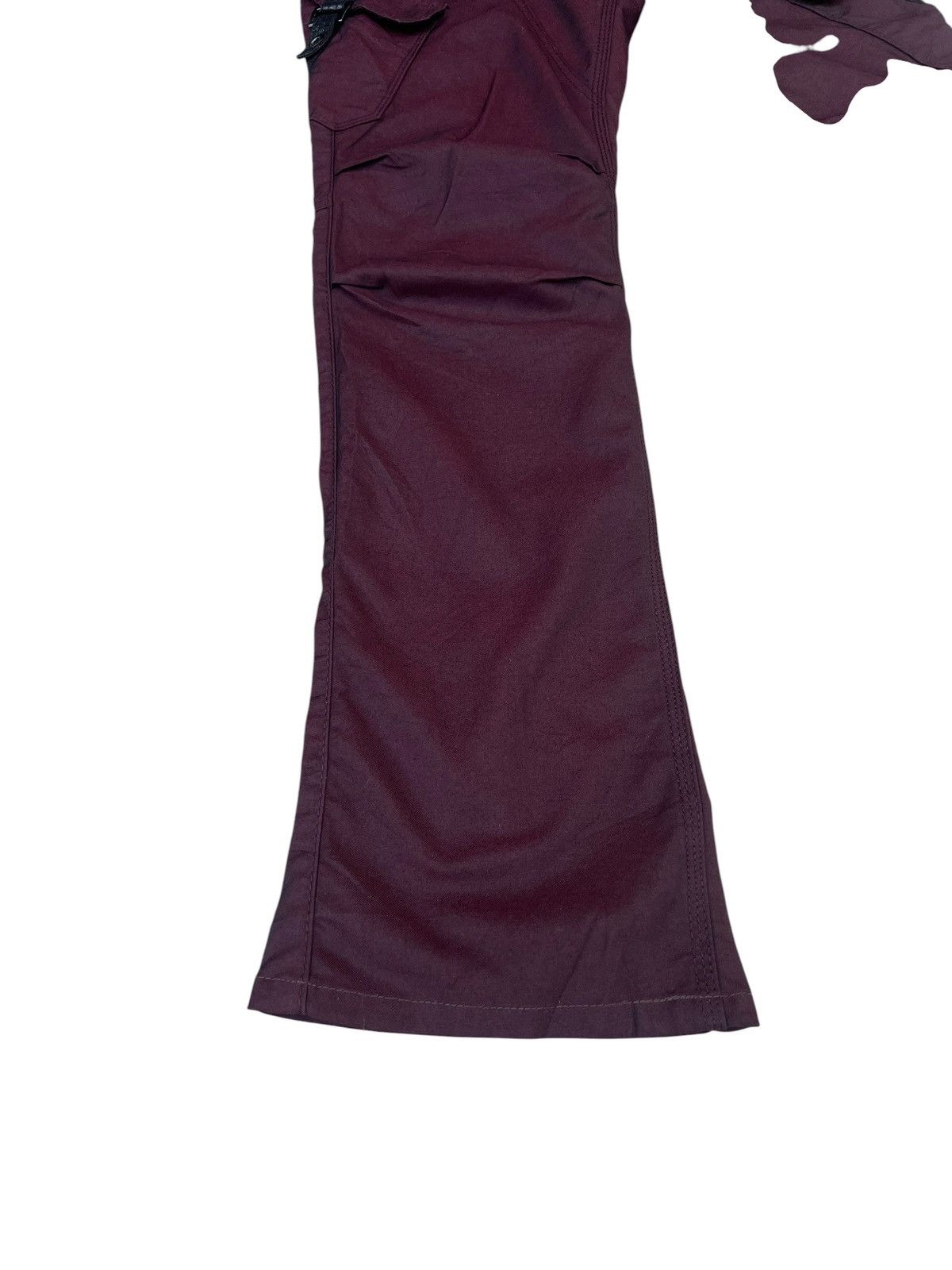 Nicole Club Nicole Club Japan Dark Maroon Cargo Flare Trouser Pant Size US 30 / EU 46 - 10 Thumbnail