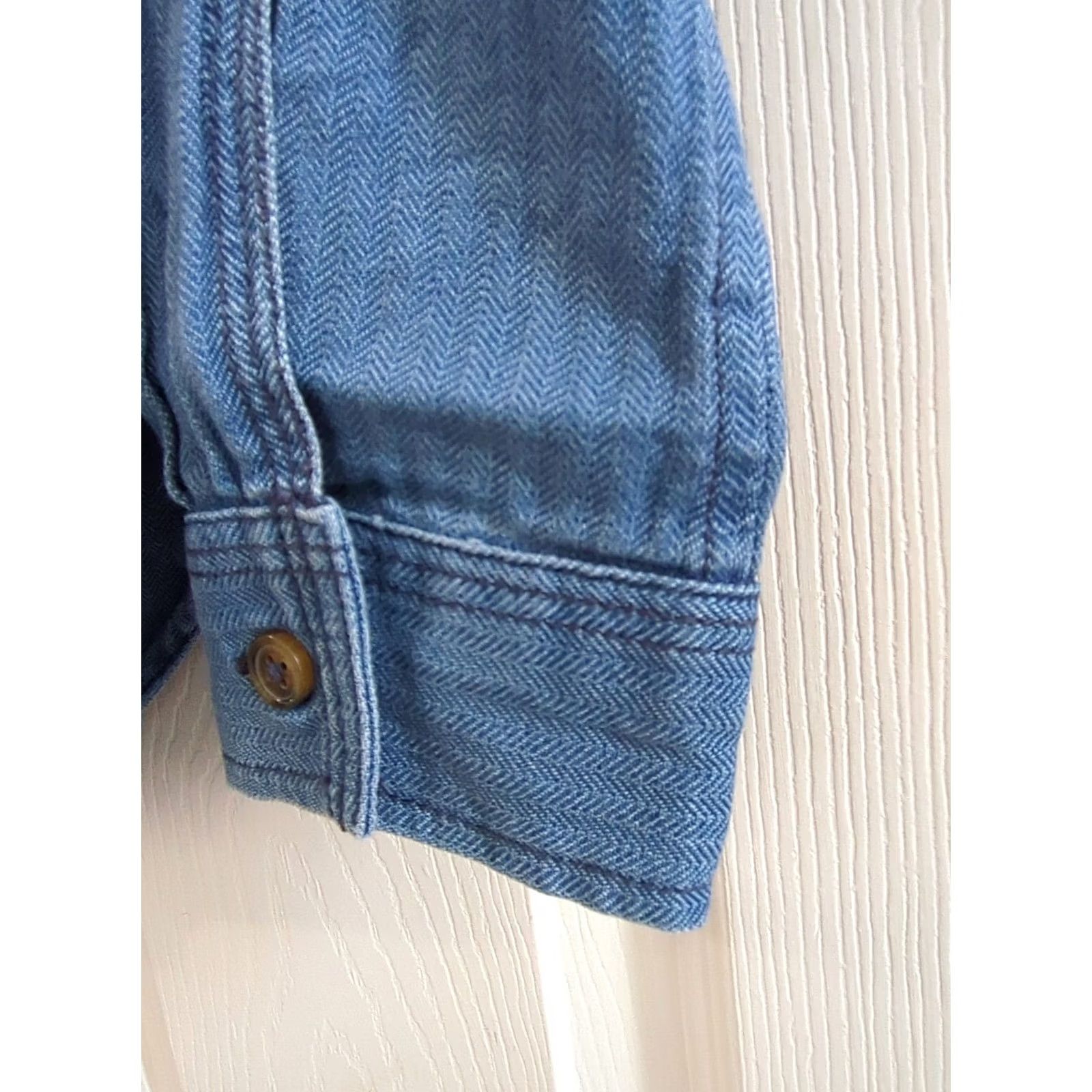 Treasure & Bond Treasure & Bond Womens Button-Up Shirt Blue Long Sleeve Collared Pockets S Size S / US 4 / IT 40 - 6 Thumbnail