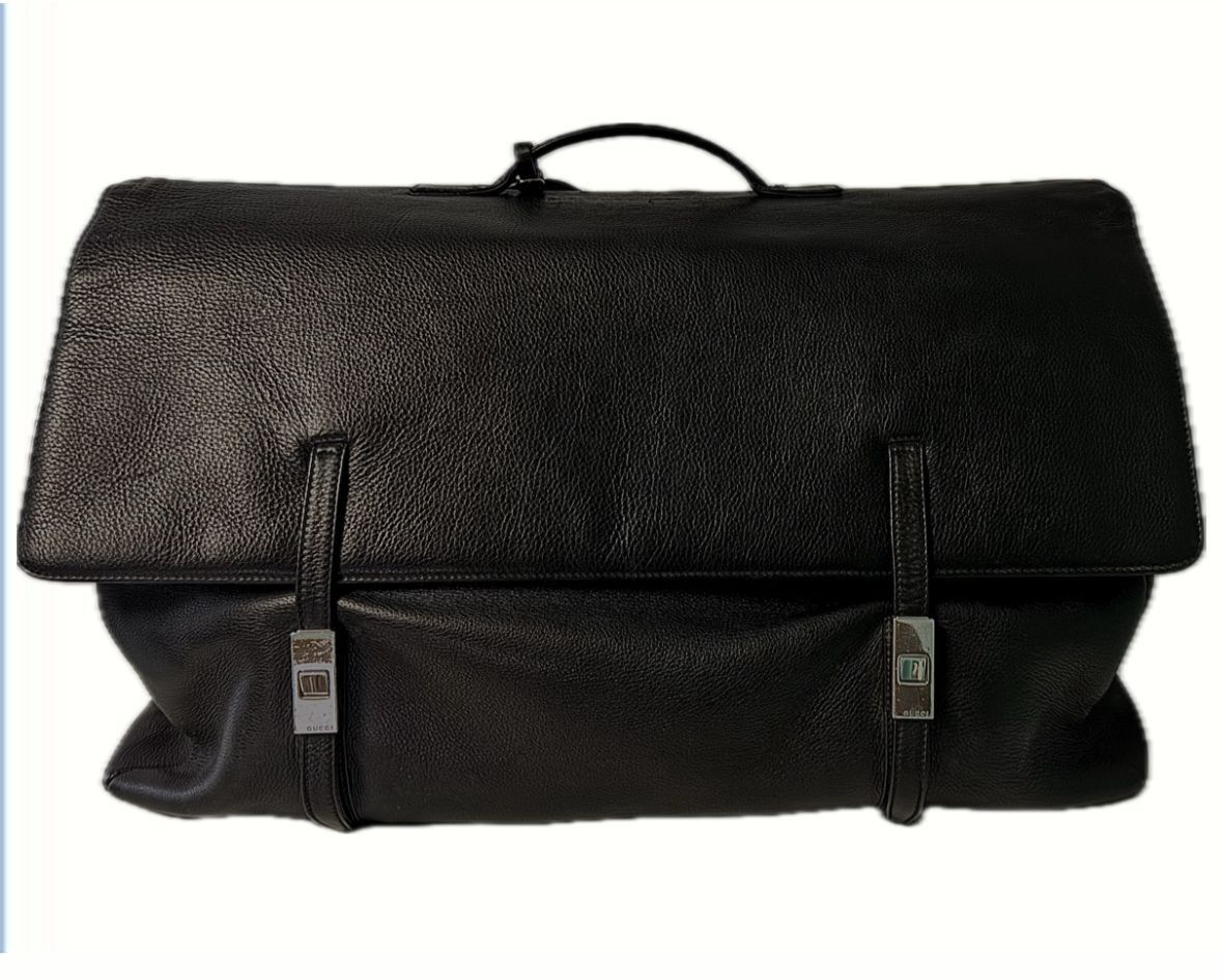 Gucci GUCCI Travel Boston Bag Leather Black Size ONE SIZE - 1 Thumbnail