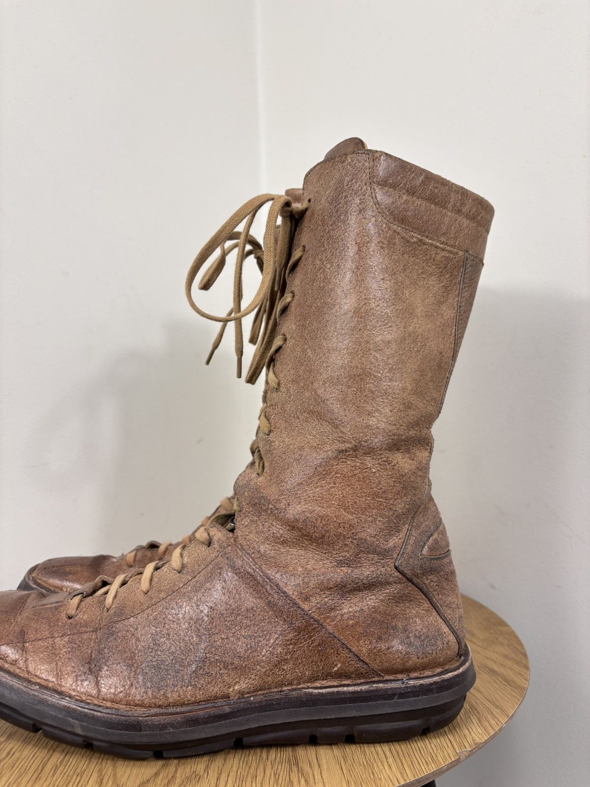Bally Bally BearthTrek Men’s Distressed Leather Combat Boots Size US 8.5 / EU 41-42 - 14 Thumbnail