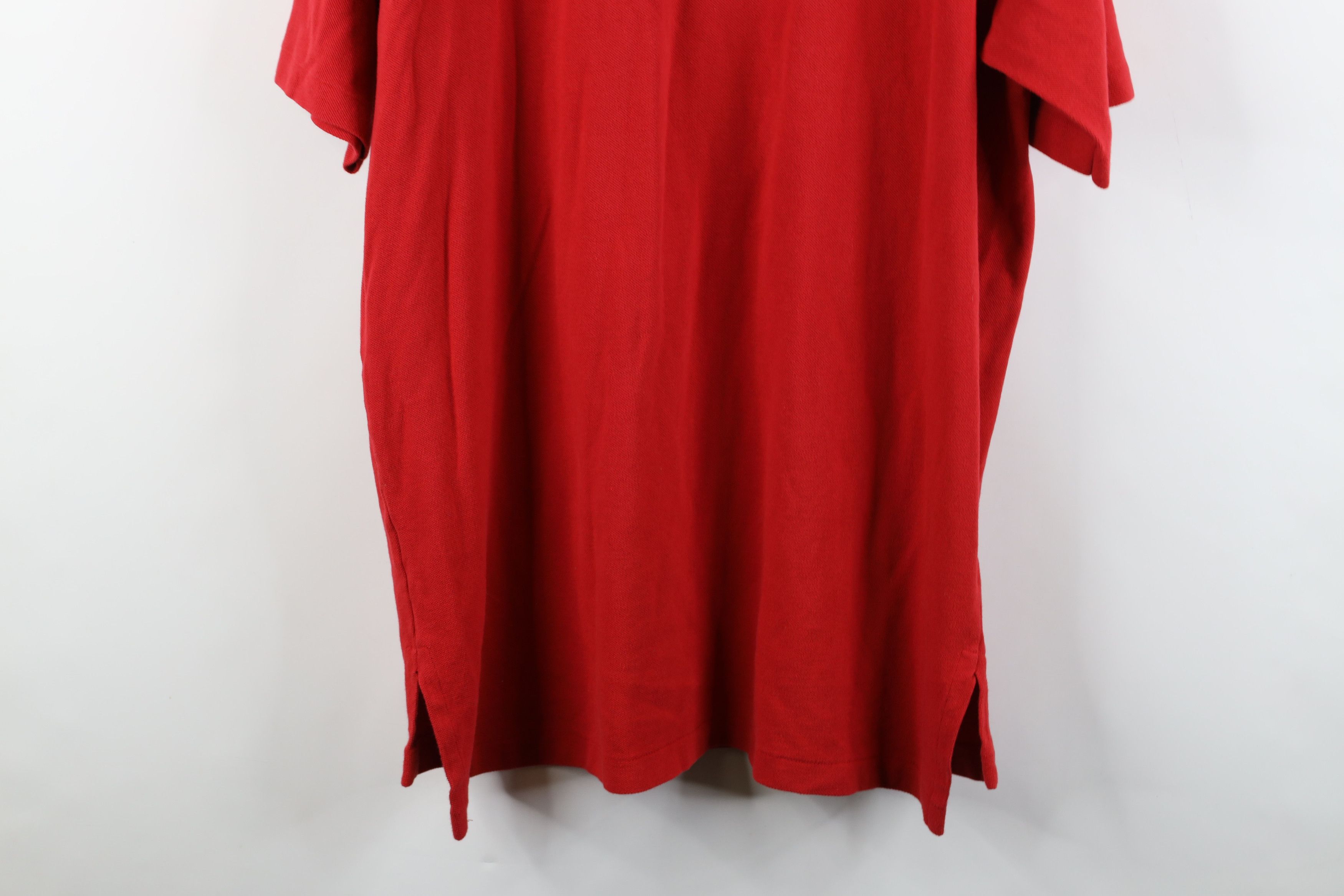 Ralph Lauren Vintage 90s Ralph Lauren Bear Collared Polo Shirt Red Cotton Size US XL / EU 56 / 4 - 13 Thumbnail