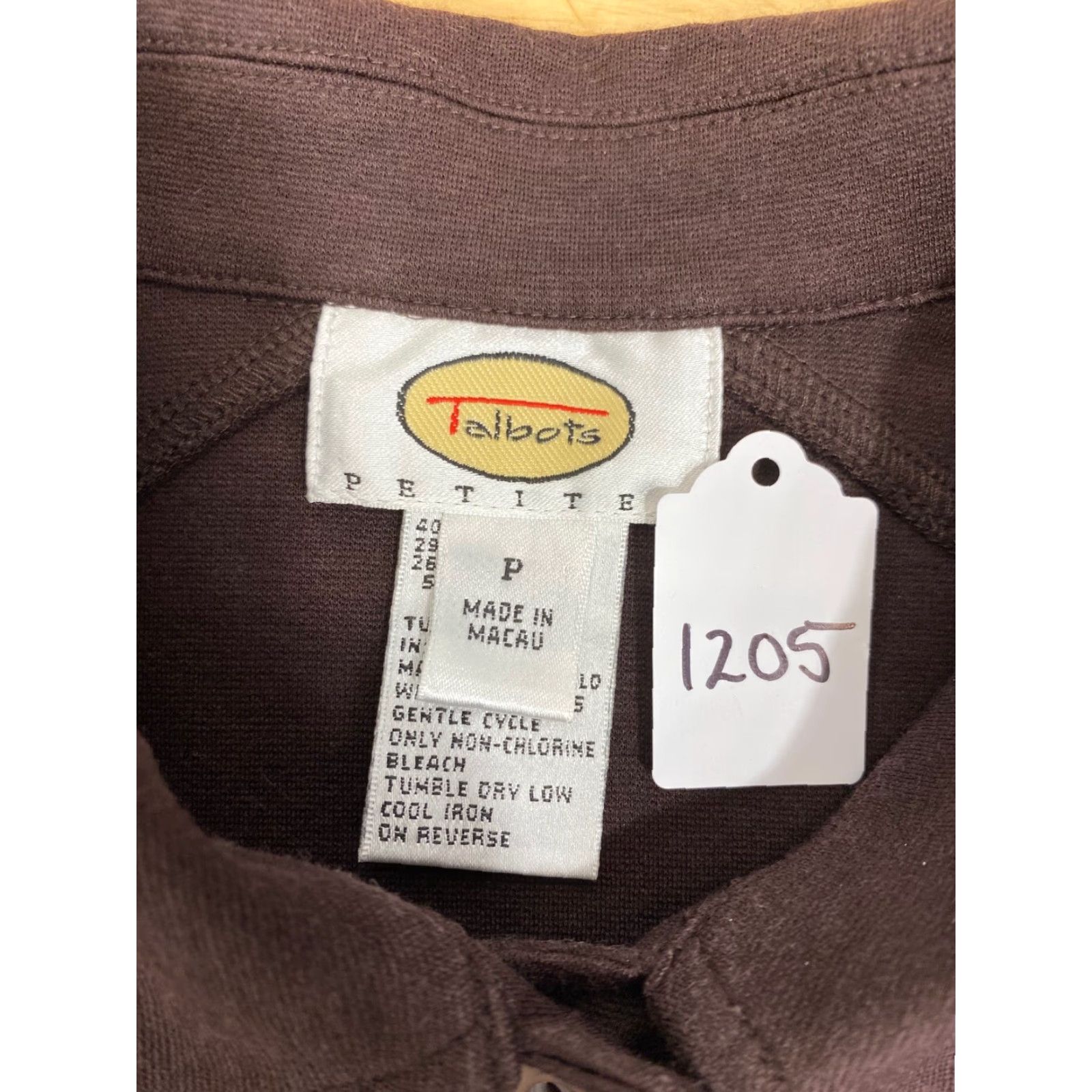 Talbots TALBOTS Petite Blazer Jacket Pea Coat Dark Purple Size PP #1205 Women Pea Coat 90s Collared Button Fall Spring Winter Petites Jacket Size XXS / US 00 / IT 34 - 3 Thumbnail