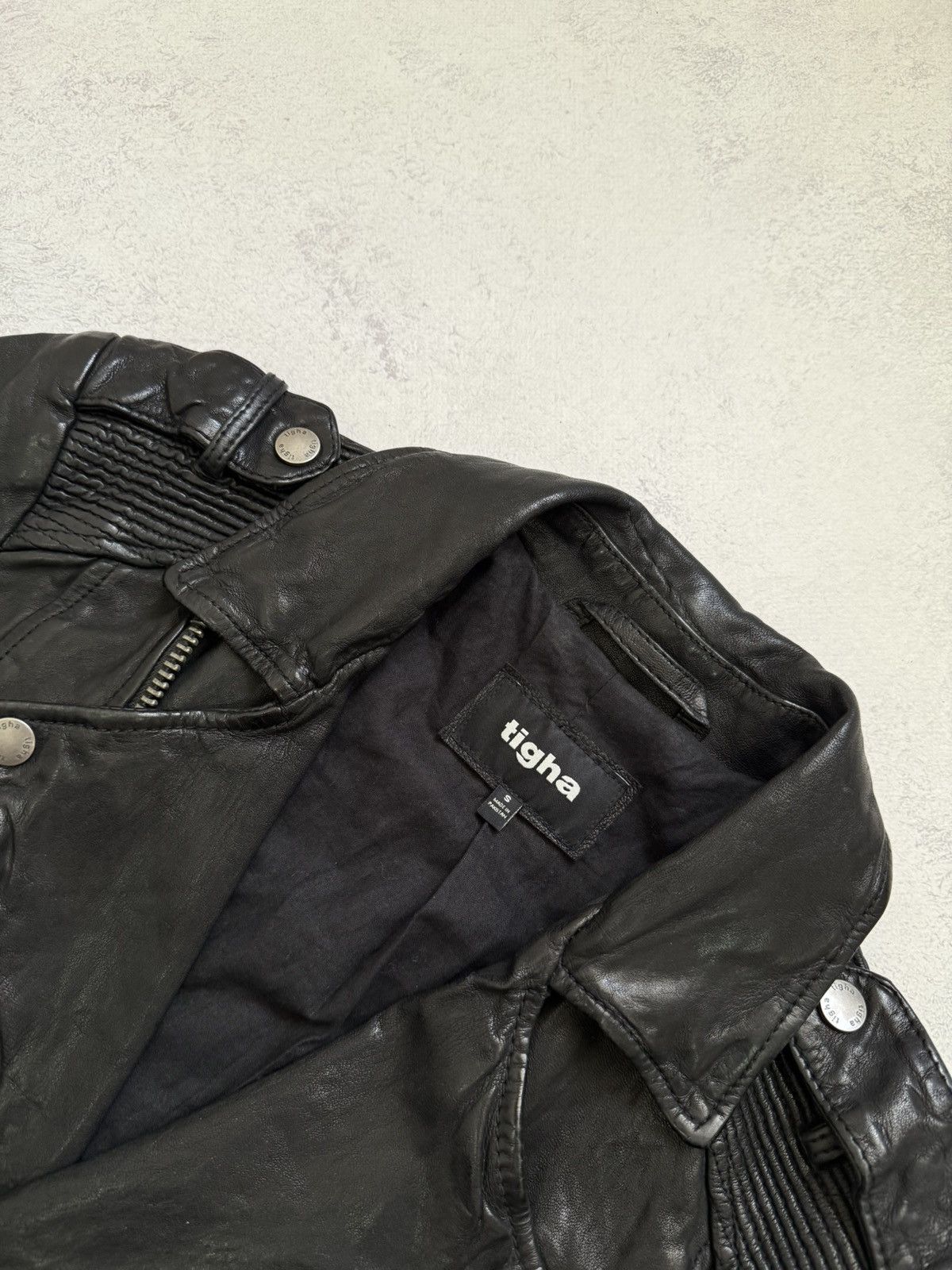 tigha Tigha "James" 10th Anniversary Leather Biker Jacket Moto Size US S / EU 44-46 / 1 - 6 Thumbnail