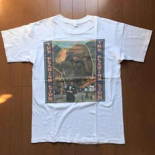 Band Tees vintage new The Flaming Lips T-shirt 80s White Body Print Size US XL / EU 56 / 4 - 2 Thumbnail