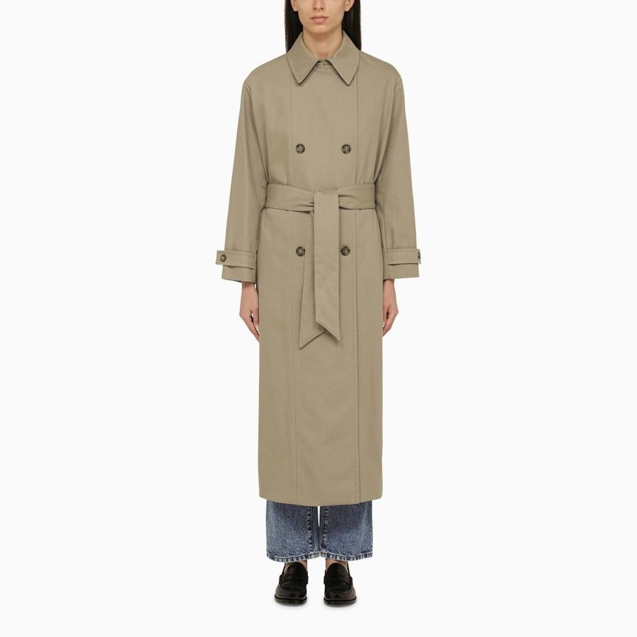 image of A P C O1D2Blof0124 Coat In Beige, Women's (Size Small)