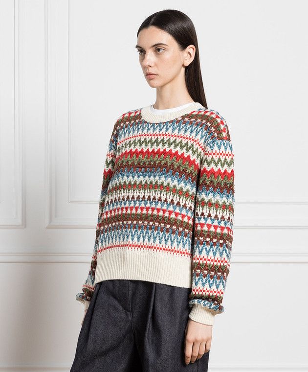 Loro Piana o1srvl11e0725 FAN1594 Long-sleeved Roundneck Sweater Size XS / US 0-2 / IT 36-38 - 3 Thumbnail