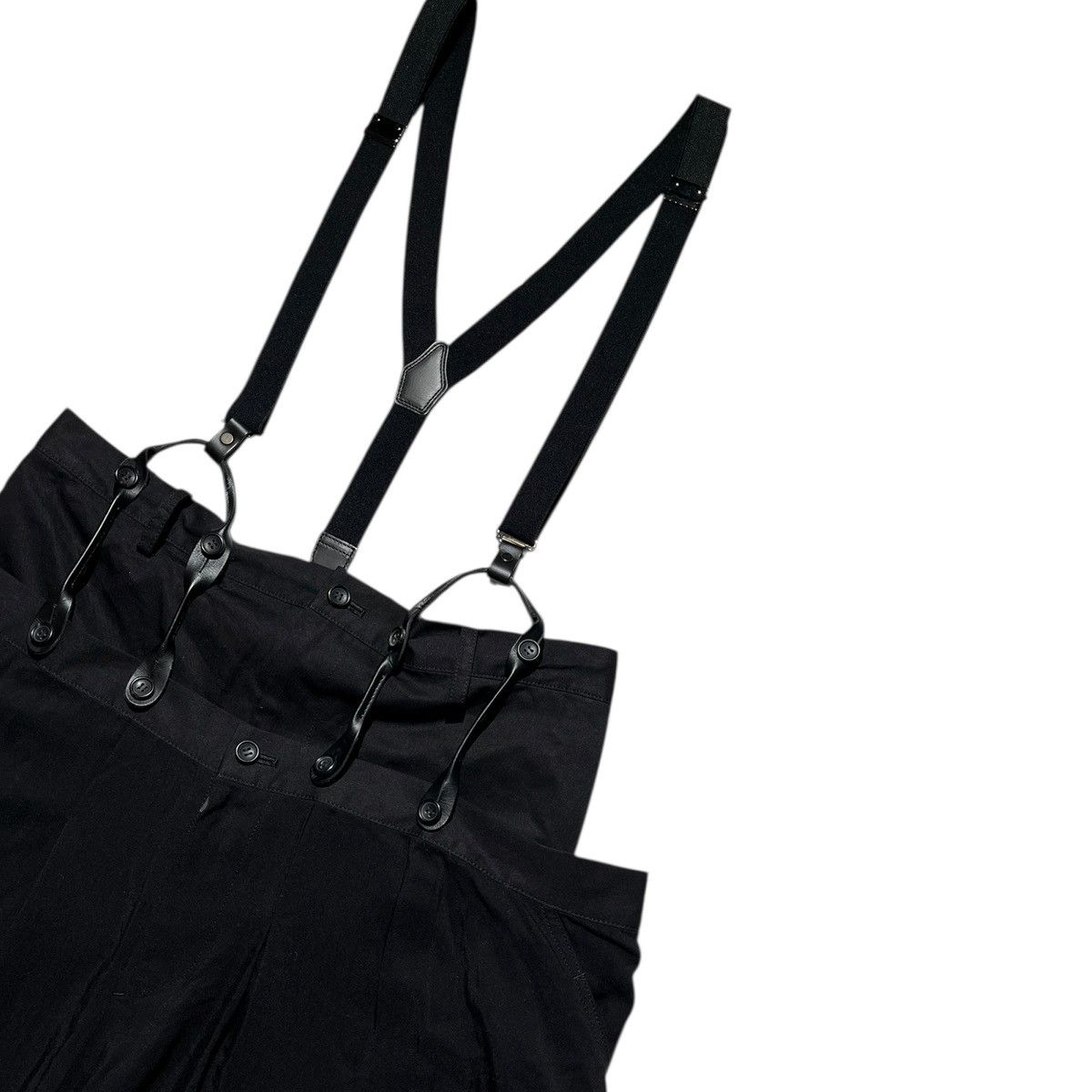 Yohji Yamamoto $1,500 layered suspender double waist maxi skirt Size 28" / US 6 / IT 42 - 2 Thumbnail
