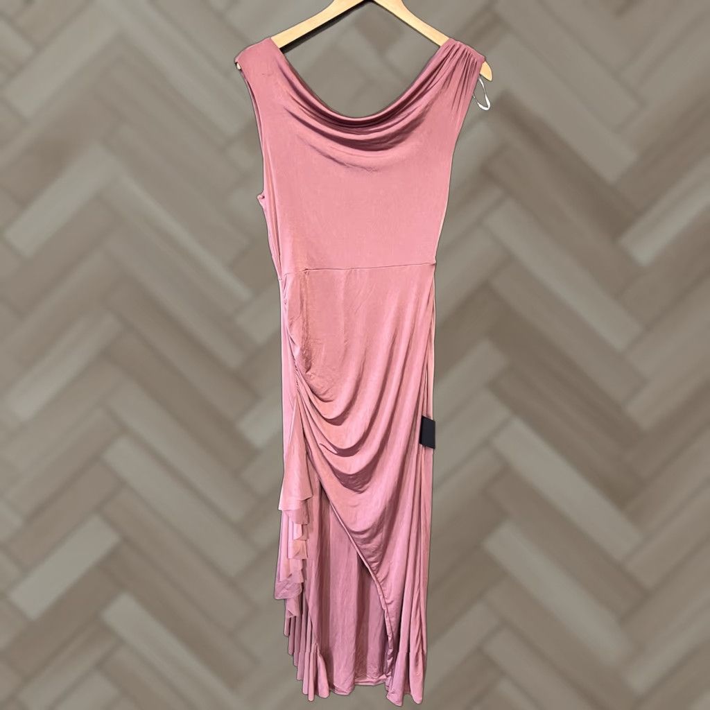 Lulus Lulus Womens Pink Sleeveless Midi Slip Dress NWT Size Large Size L / US 10 / IT 46 - 1 Thumbnail