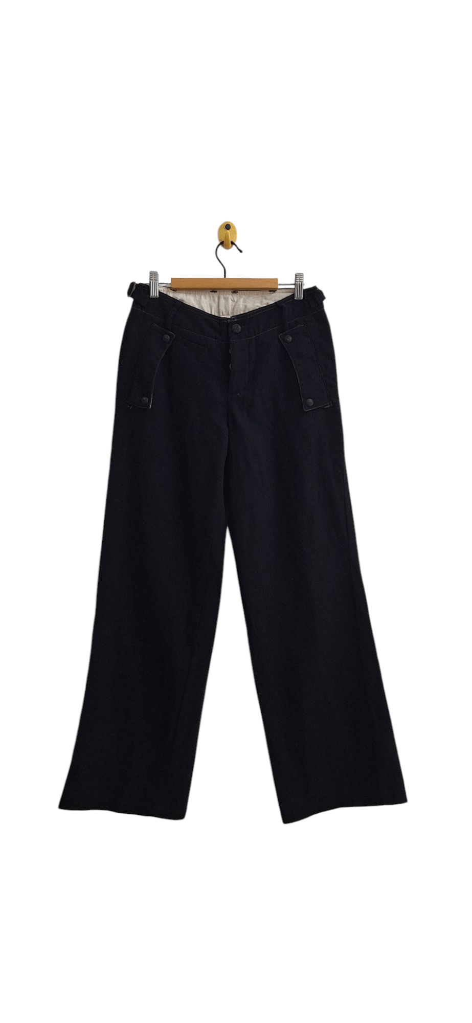 Designer × Pas de Calais Pas De Calais Baggy Wide Wool Adjustable Waist Pants Size US 29 - 1 Thumbnail