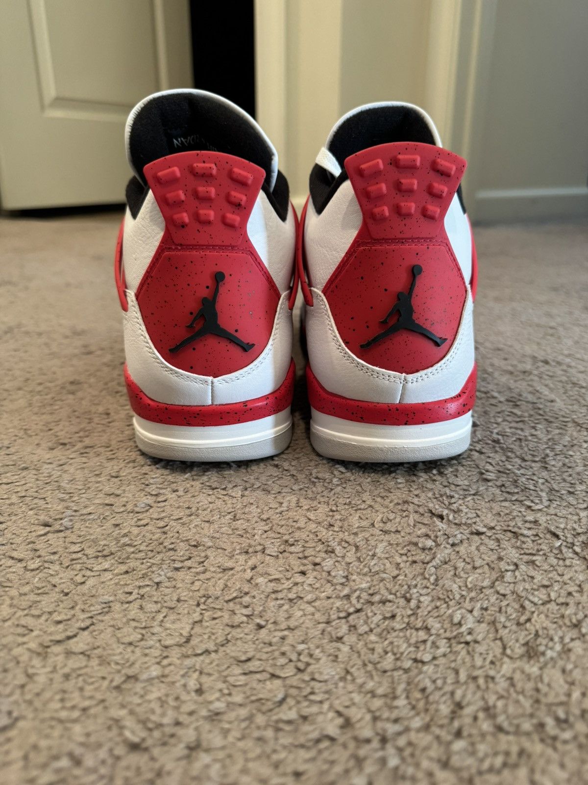 Jordan Brand Air Jordan 4 Retro Red Cement Size US 12 / EU 45 - 5 Thumbnail