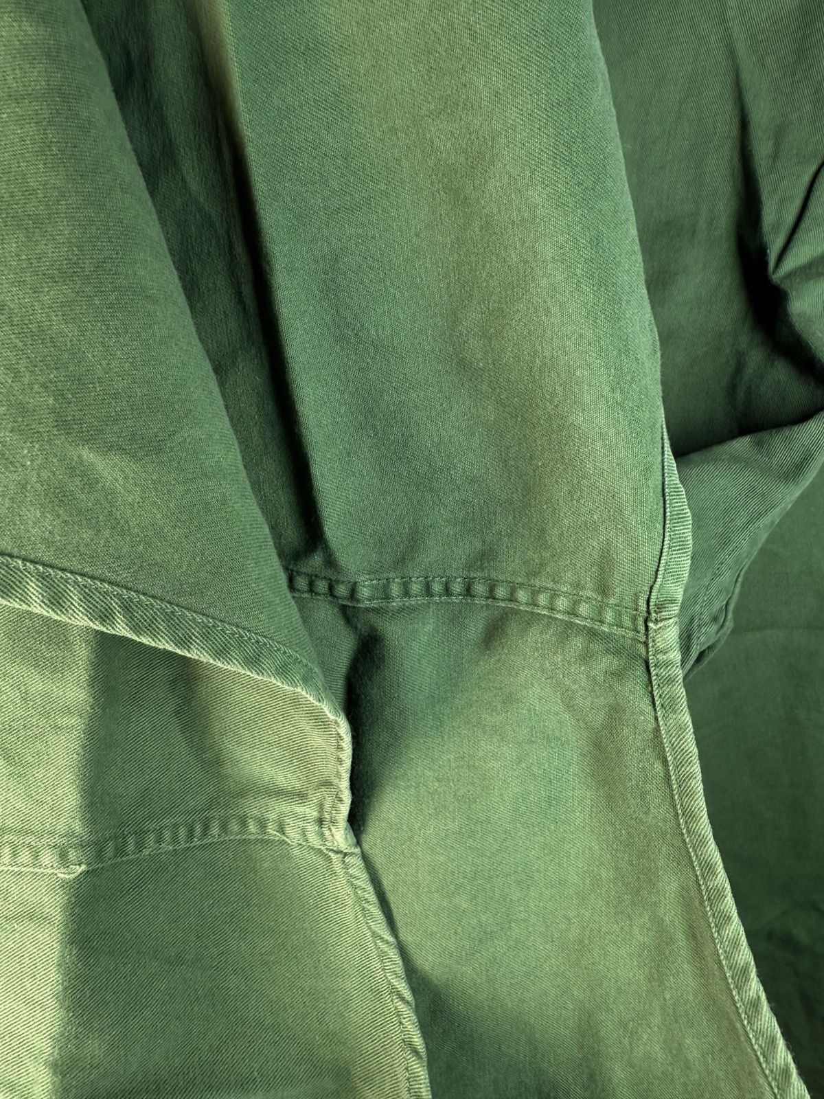 Yves Saint Laurent Green YSL Shirt Heavy Cotton YSL Denim Shirt Overshirt Size US M / EU 48-50 / 2 - 14 Thumbnail