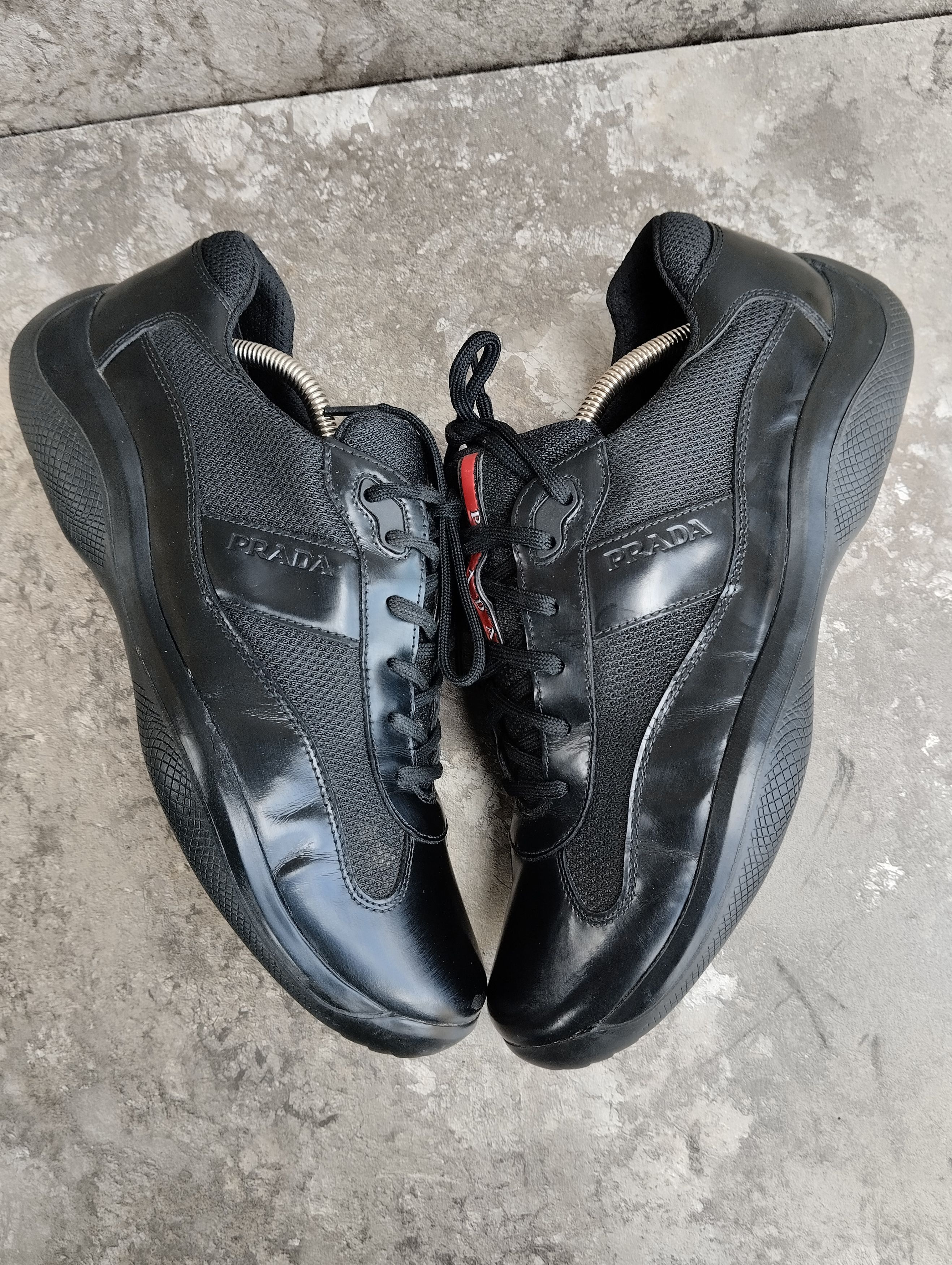 Prada America’s Cup Leather And Mesh Trainers Size US 10.5 / EU 43-44 - 6 Thumbnail