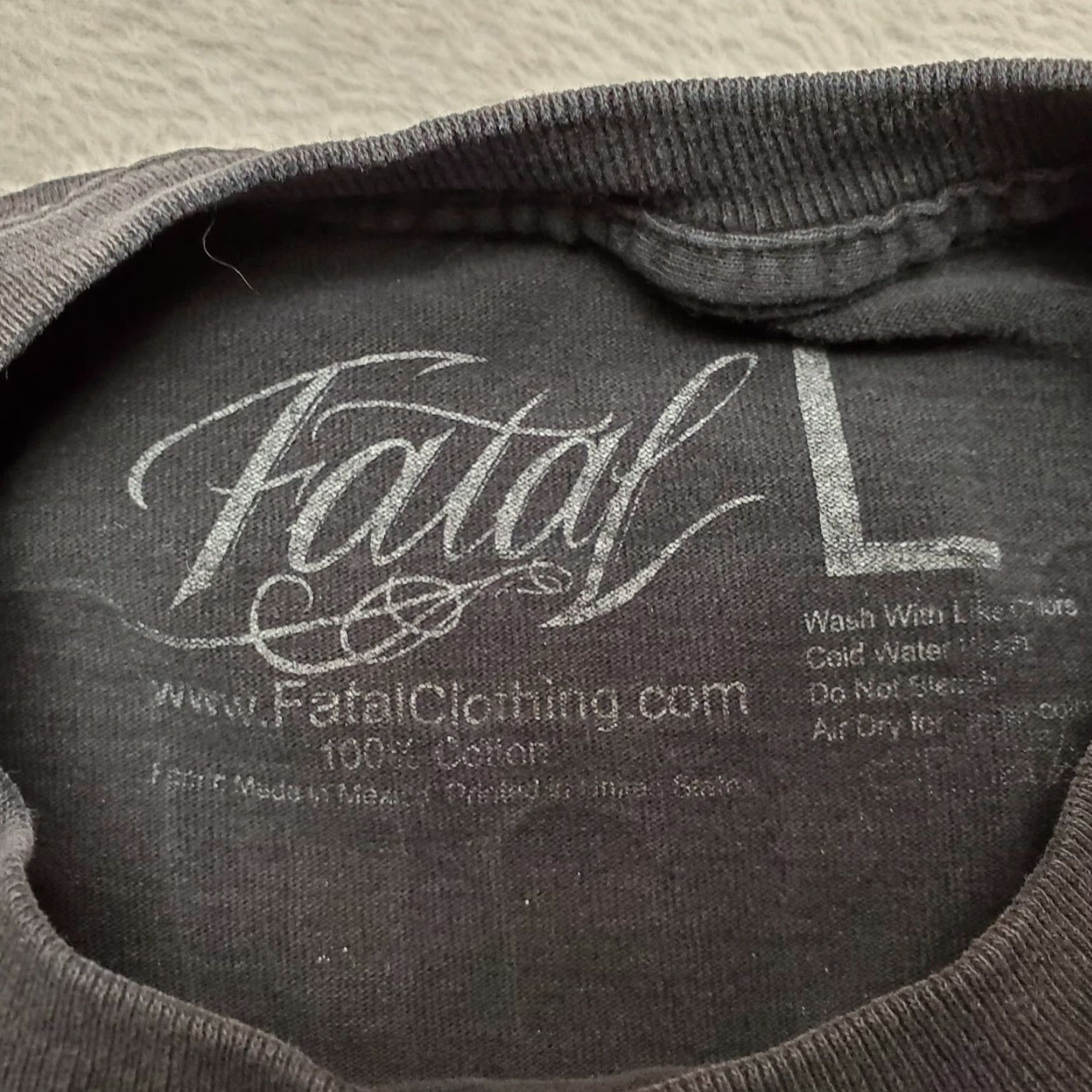 Vintage Fatal California Shirt Mens Large Black Faded Crewneck Casual Short Sleeve TEE Size US L / EU 52-54 / 3 - 4 Thumbnail