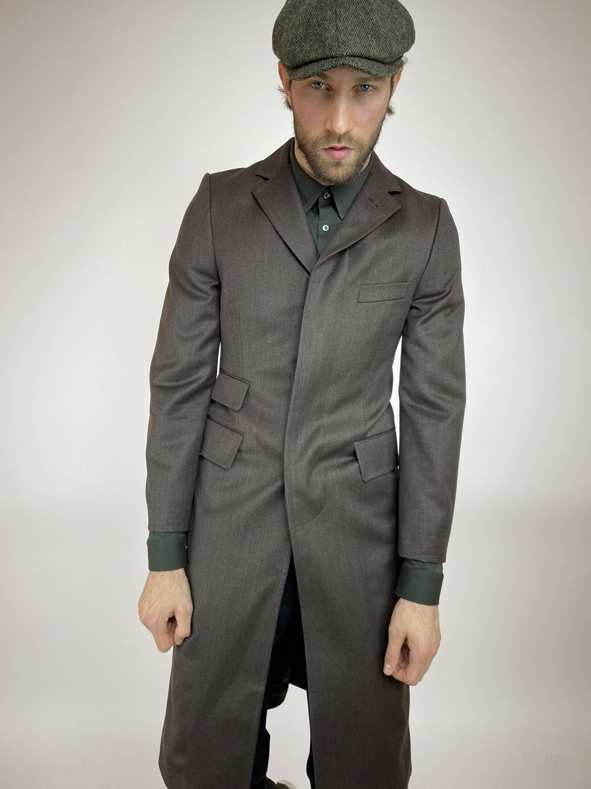 Other DOLZER Wool Coat Slim fit VITALE BARBERIS CANONICO FABRIC Size US S / EU 44-46 / 1 - 6 Thumbnail