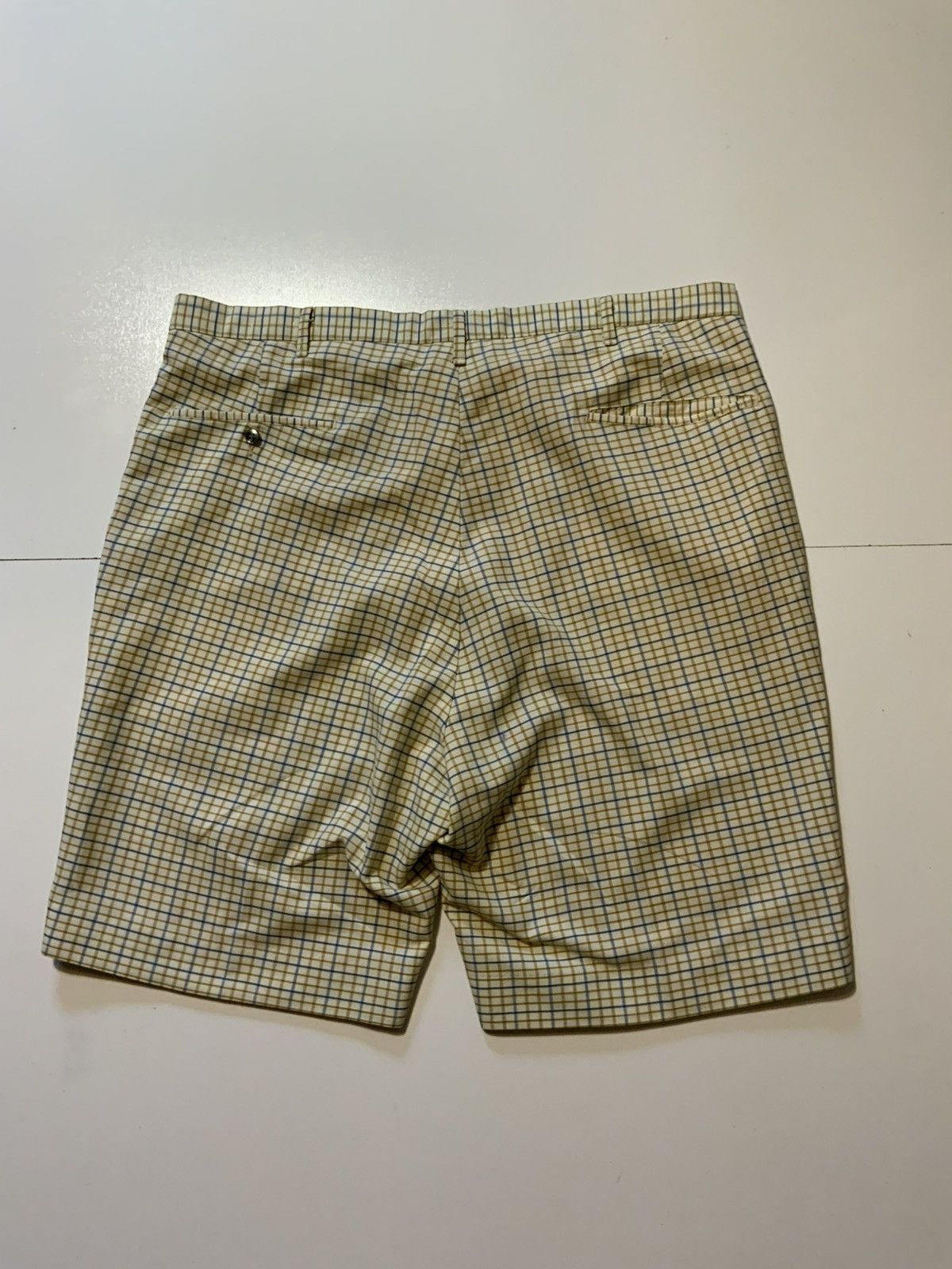 Vintage 60s 70s Andover Shop Galey & Lord Gripper Zip Plaid Shorts Size US 38 / EU 54 - 3 Thumbnail