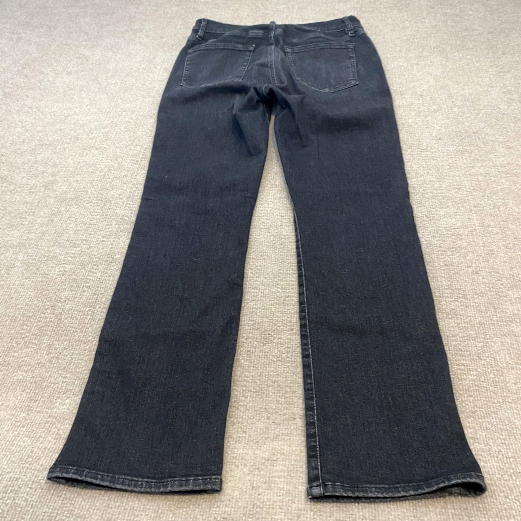 Frame FRAME Le High Straight Long Jeans Womens 31 Charcoal Gray High Rise Denim Stretch 5-Pocket Mens? Size 24" / US 00 / IT 34 - 3 Thumbnail