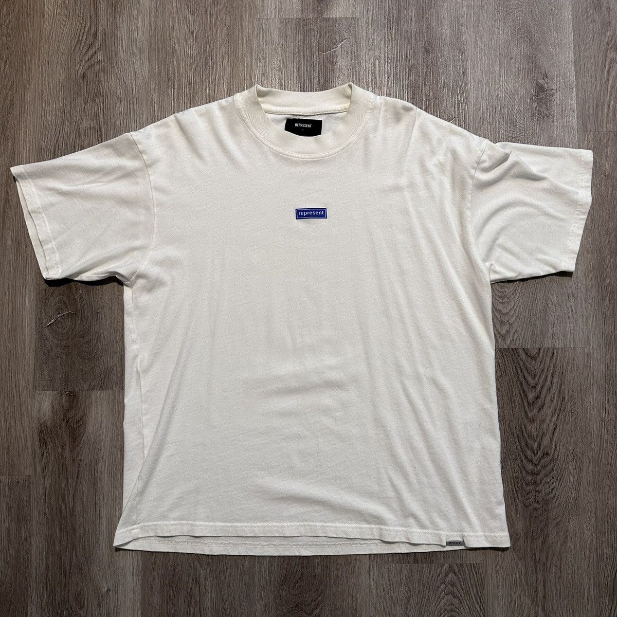 Represent Clo. Represent Box Logo T-Shirt - Flat White Size US L / EU 52-54 / 3 - 1 Preview