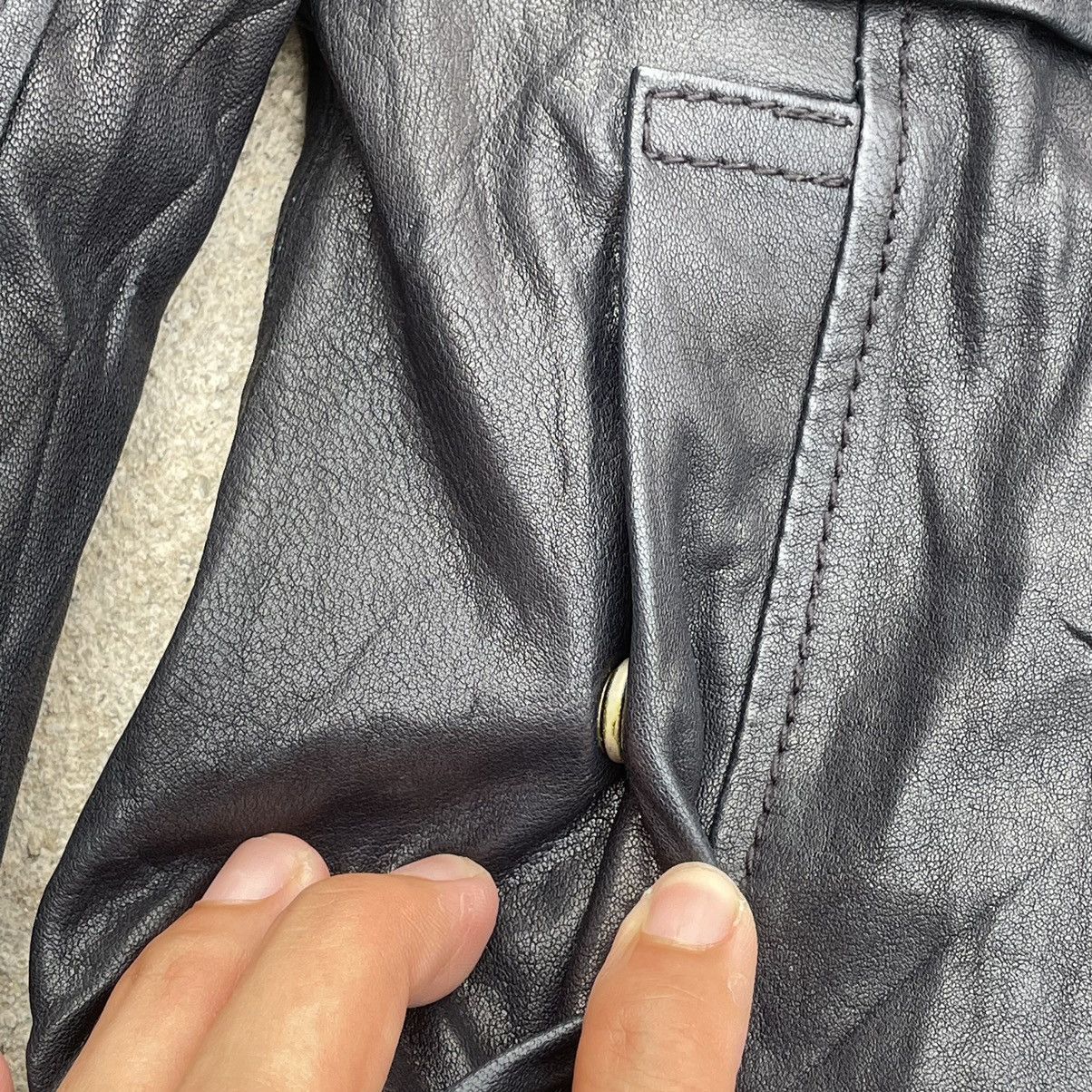 Guess “GUESS” AVANT GARDE TURTLE NECK LEATHER JACKET Size XS / US 0-2 / IT 36-38 - 10 Thumbnail