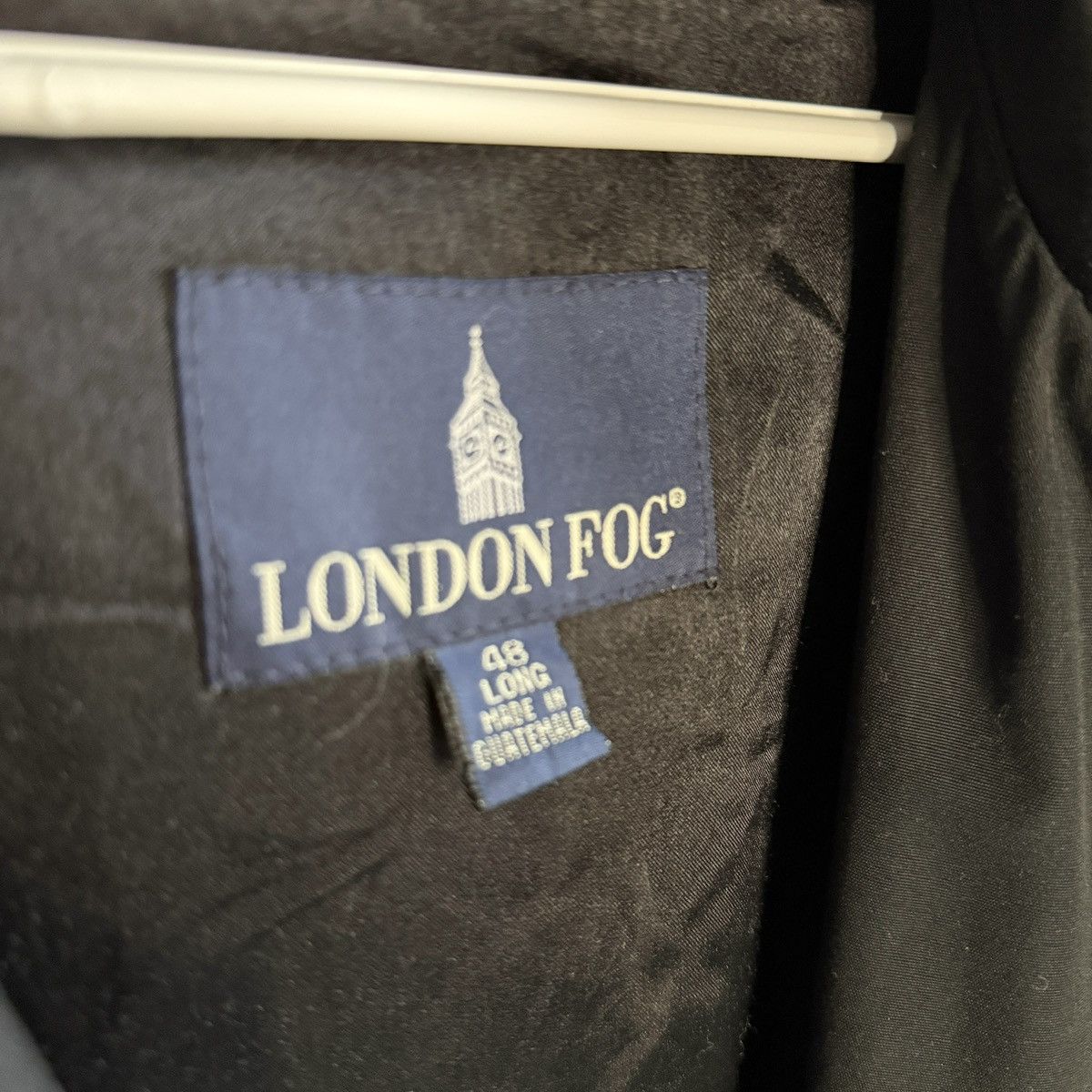 London Fog London Fog Iconic Black Full Length Classic Trench Coat 48L Size US XXL / EU 58 / 5 - 3 Thumbnail