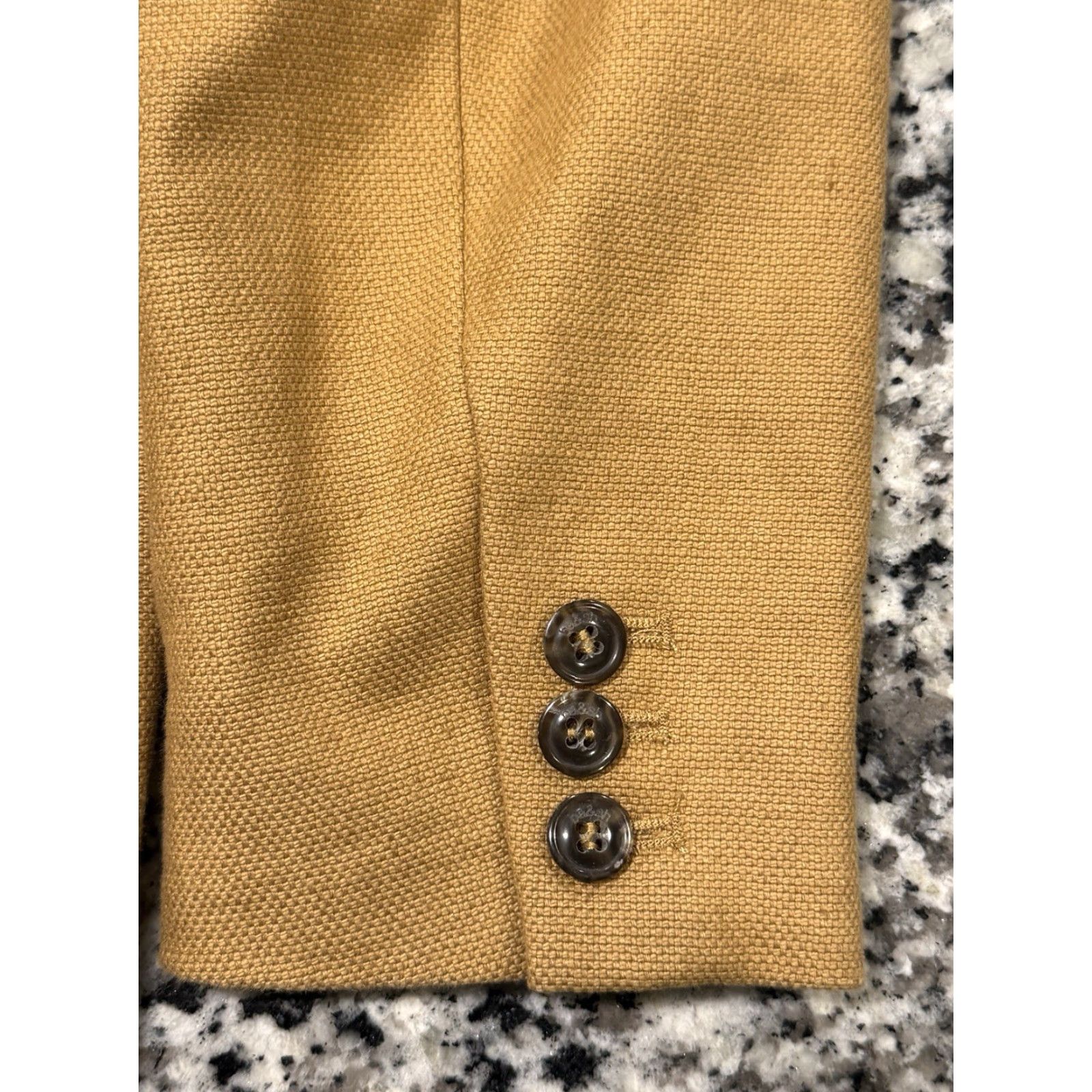 ba&sh ba&sh Jaiko Peak Lapel Linen-Blend Lady Jacket Blazer Camel US Sz 2 luxury Size XS / US 0-2 / IT 36-38 - 5 Thumbnail