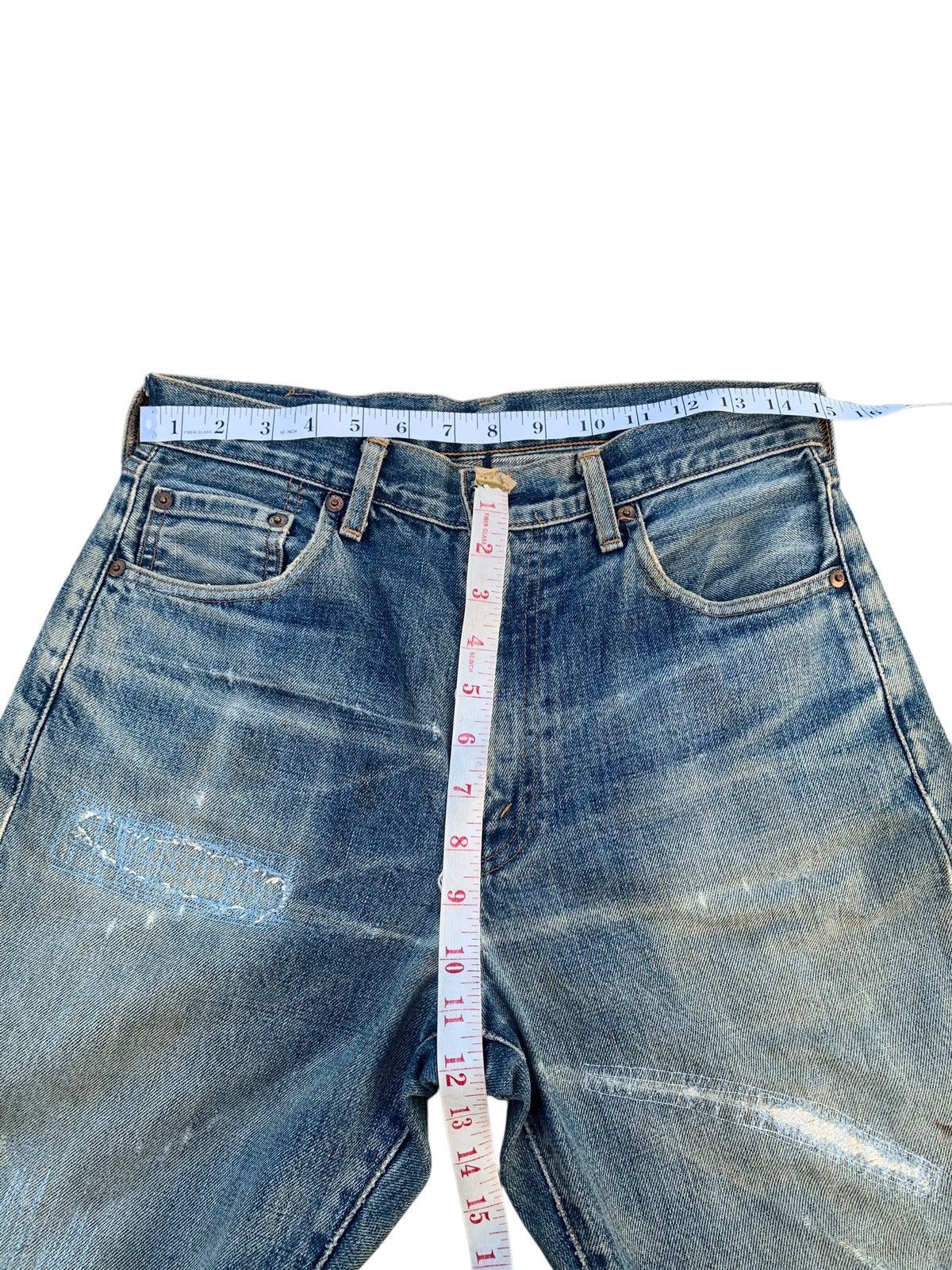 Levi's VINTAGE LEVIS 504Z BIG E TRASHER SELVEDGE DISTRESSED DENIM Size US 30 / EU 46 - 21 Thumbnail